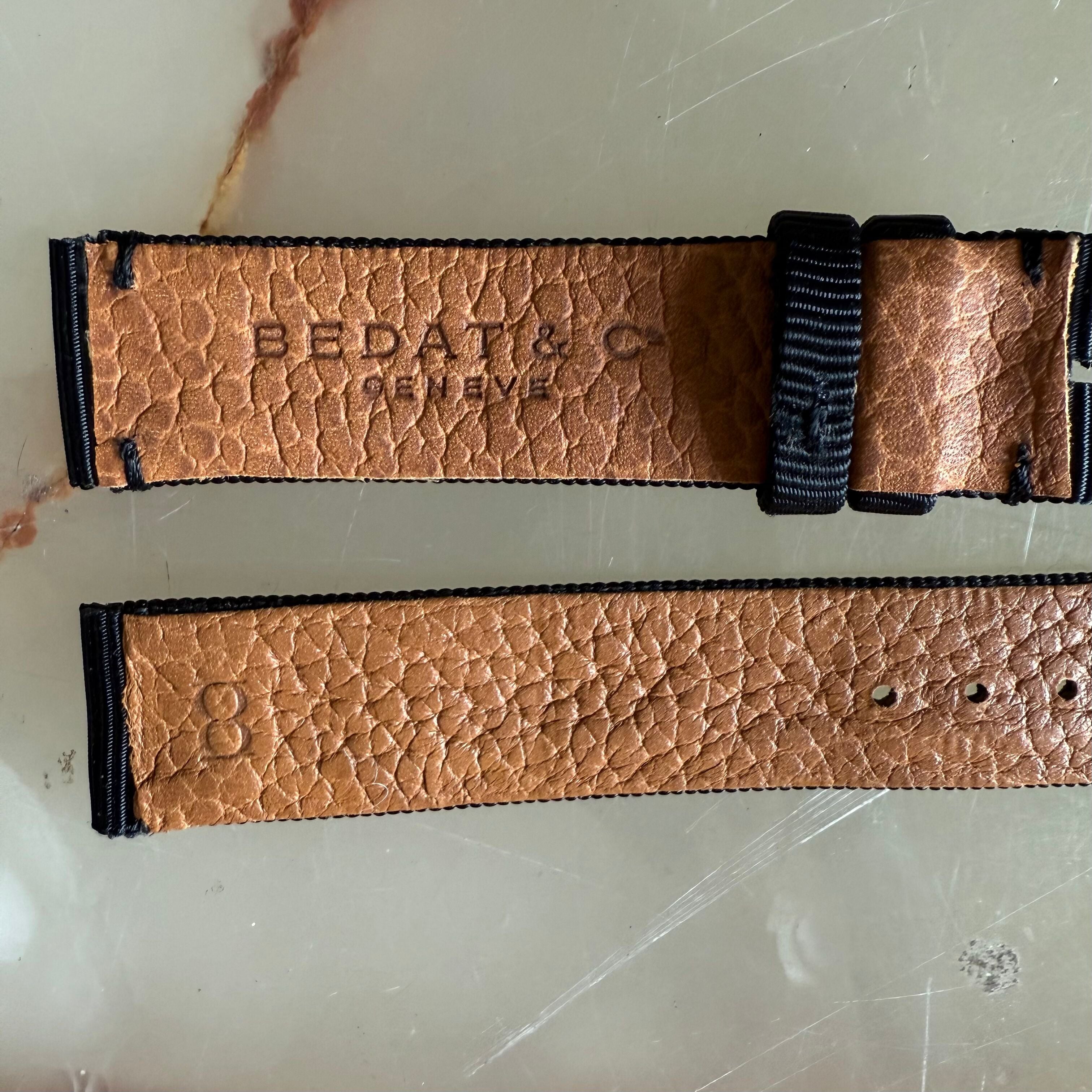 Authentic Bedat & Co 16mm Black Fabric Watch Strap Band