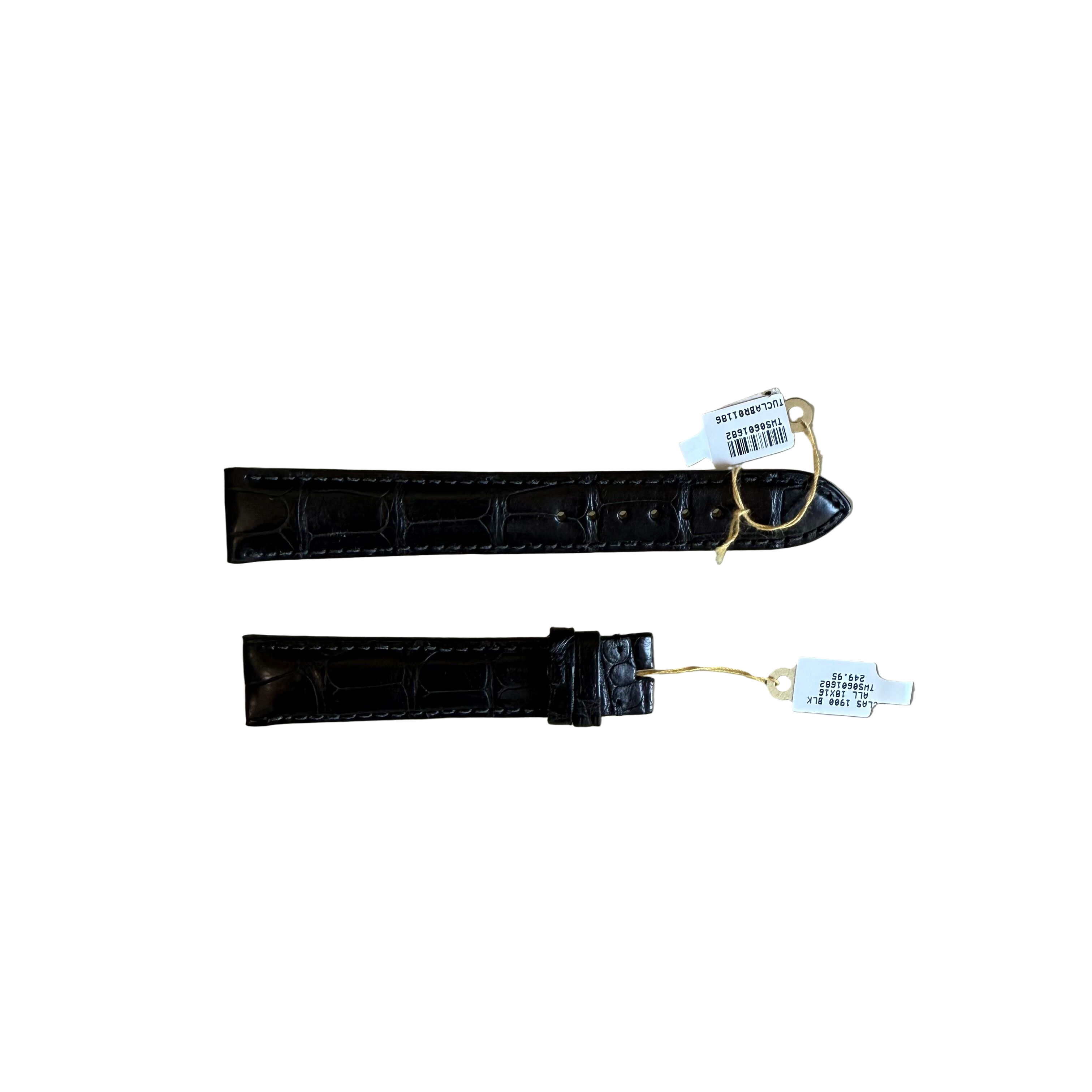Genuine Alligator Watch Strap Band 18mm Padded & Stitched