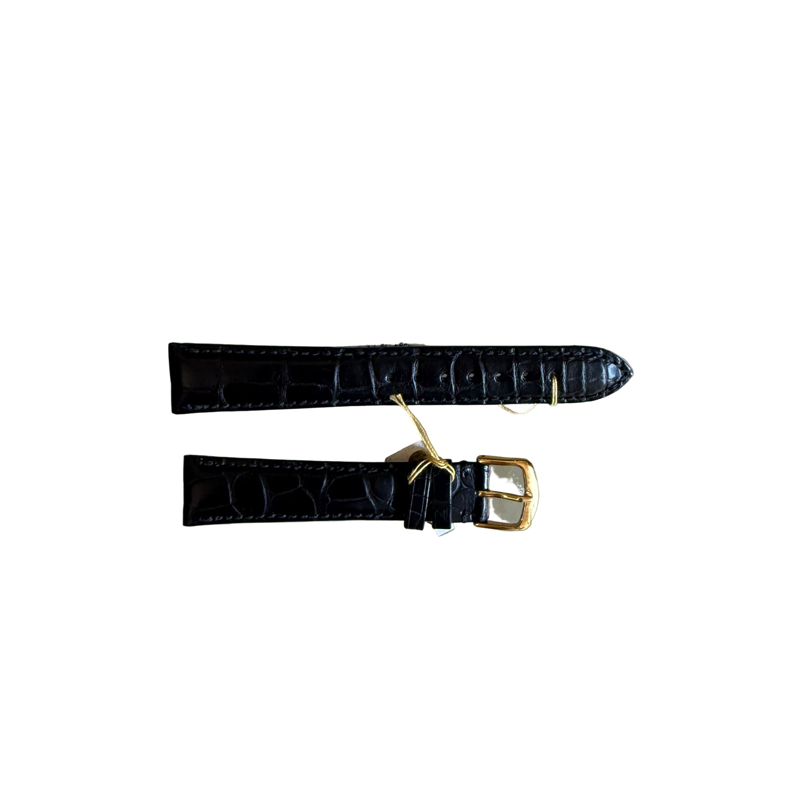 Genuine Alligator Watch Strap Band 18mm Padded & Stitched with Buckle