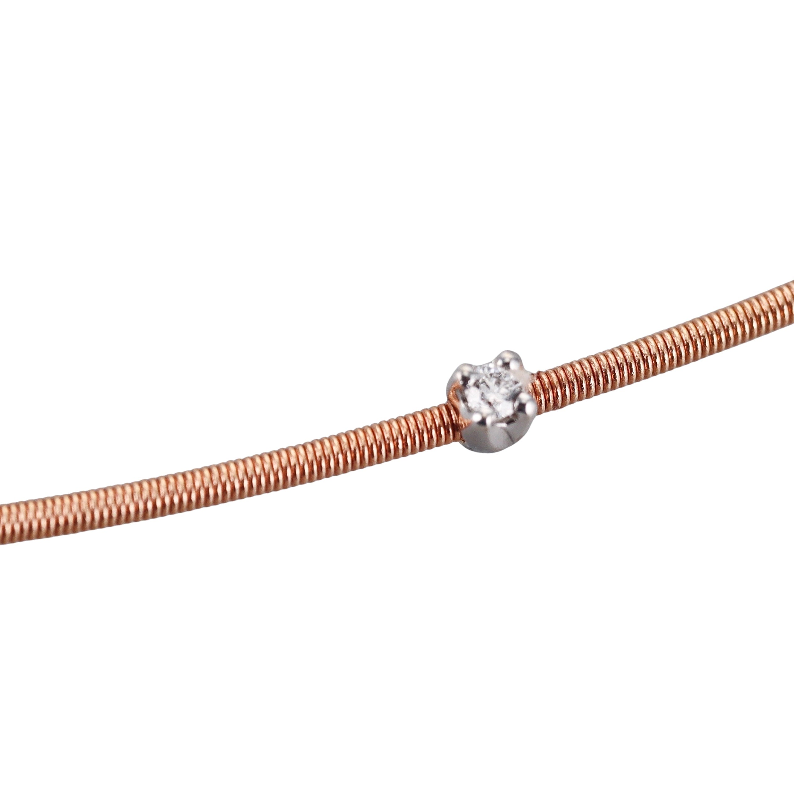 Marco Bicego Santorini 18K Rose Gold Diamond Bracelet