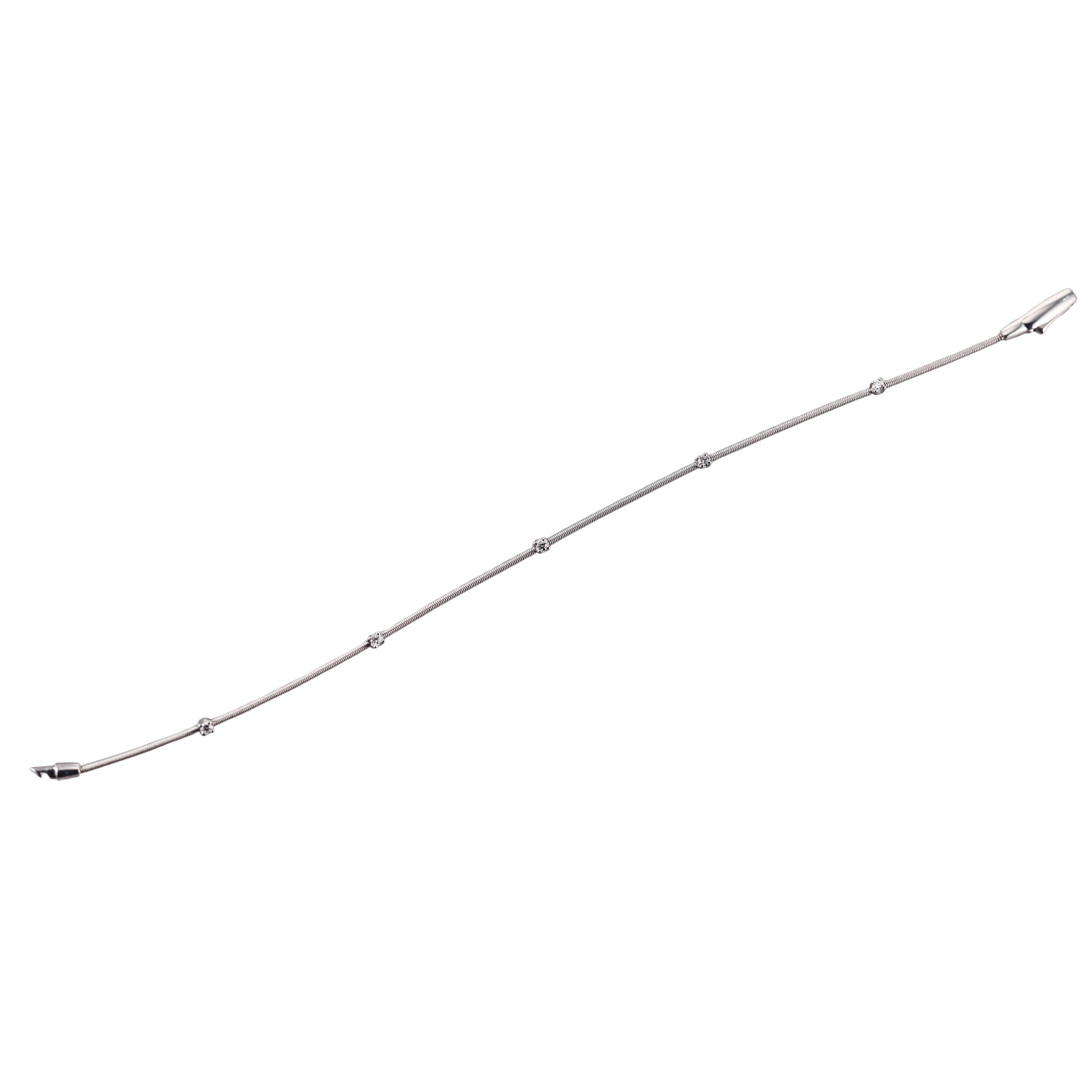 Marco Bicego Santorini 18K White Gold Diamond Bracelet