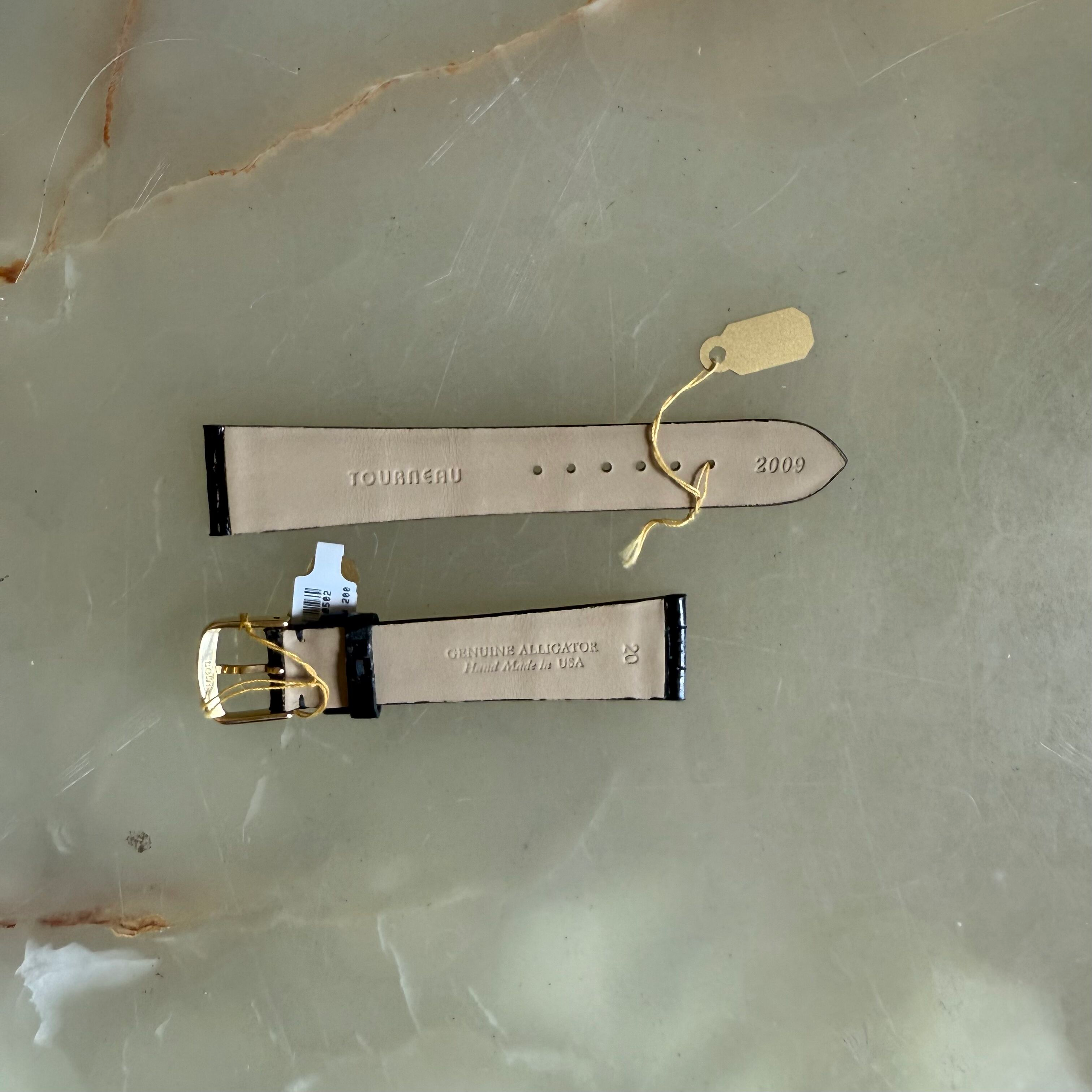 Genuine Alligator Watch Strap Band 20mm with Buckle