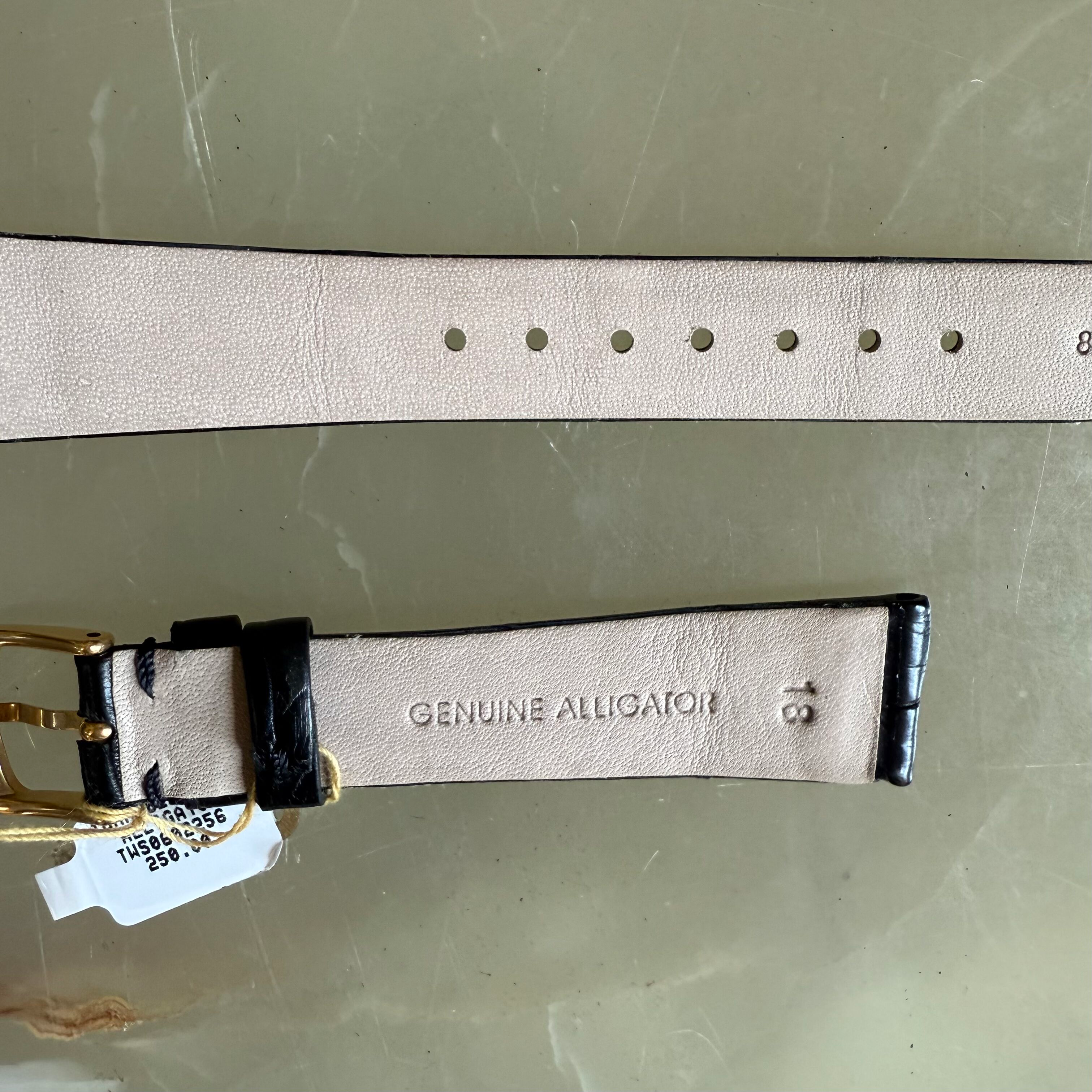 Genuine Alligator Watch Strap Band 18mm with Buckle