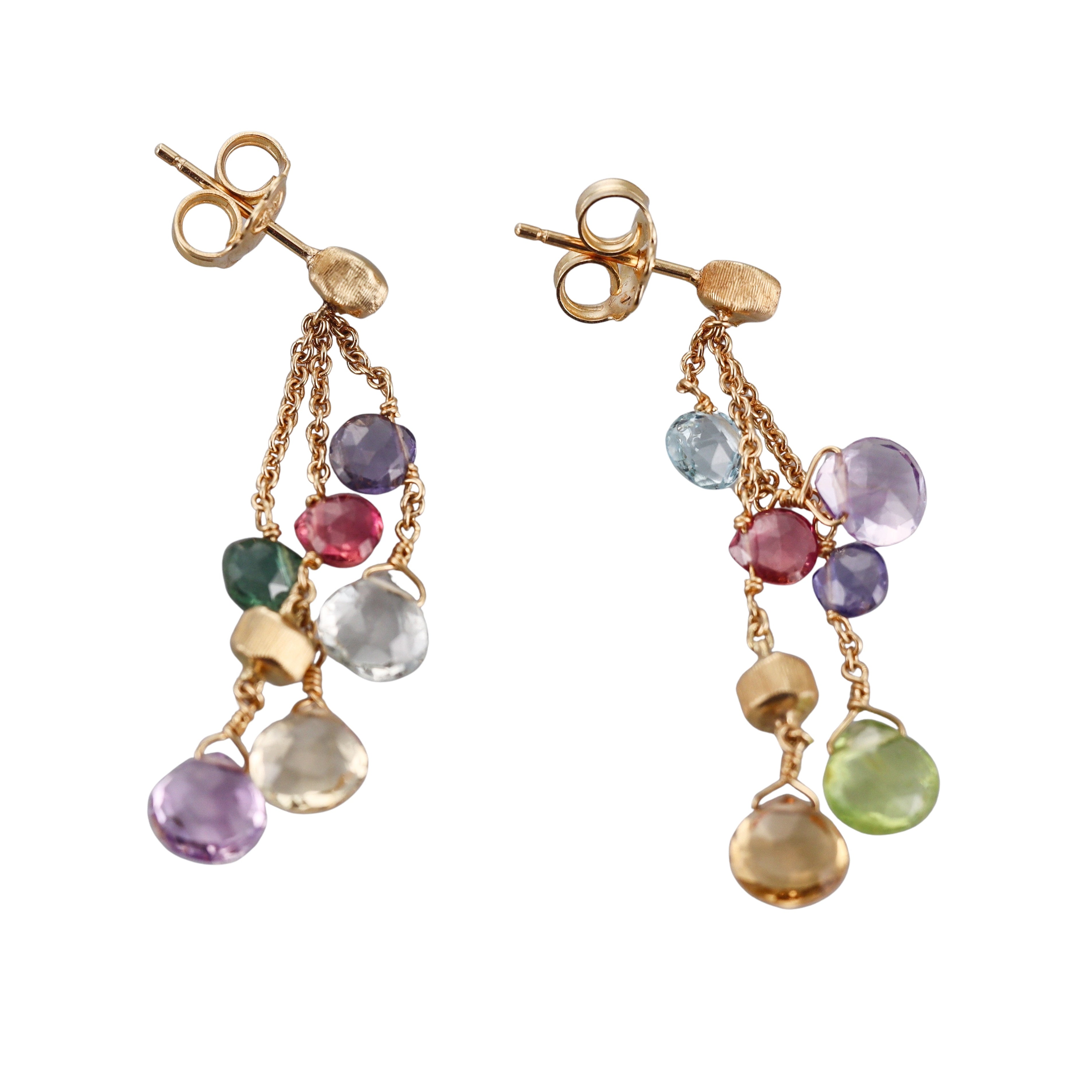 Marco Bicego Paradise 18K Multicolor Tourmaline Earrings