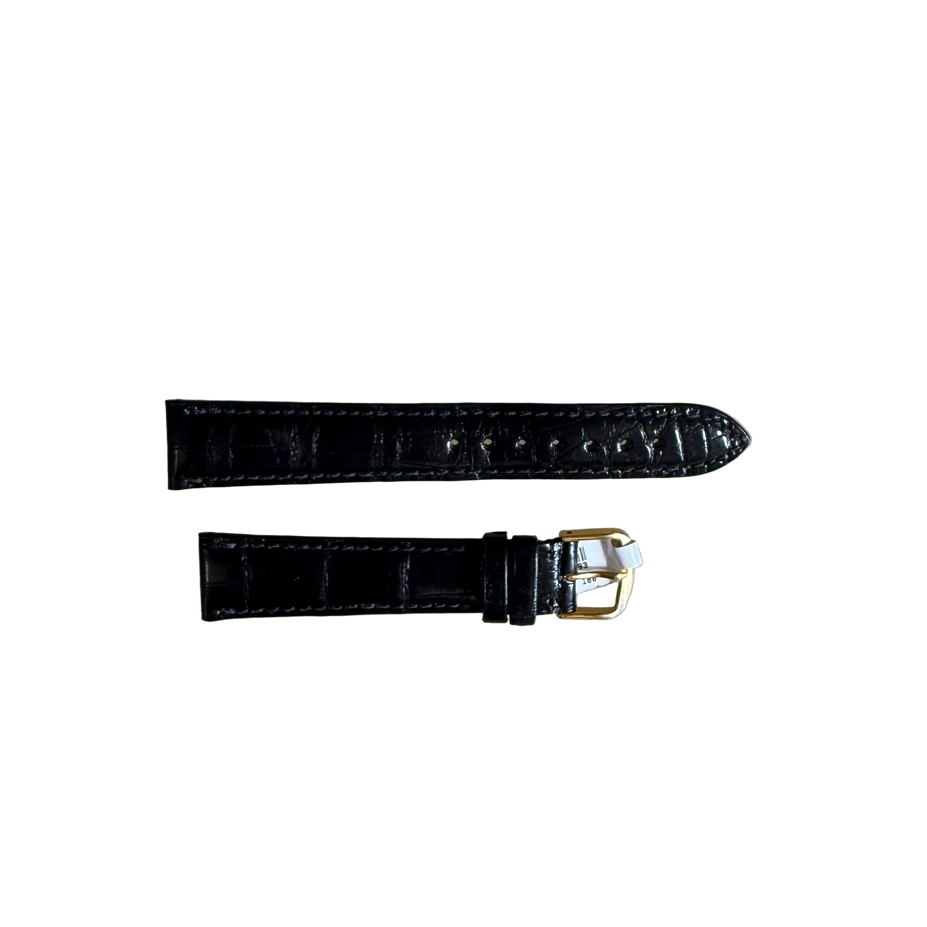 Genuine Alligator Watch Strap Band 19mm Padded & Stitched with Buckle