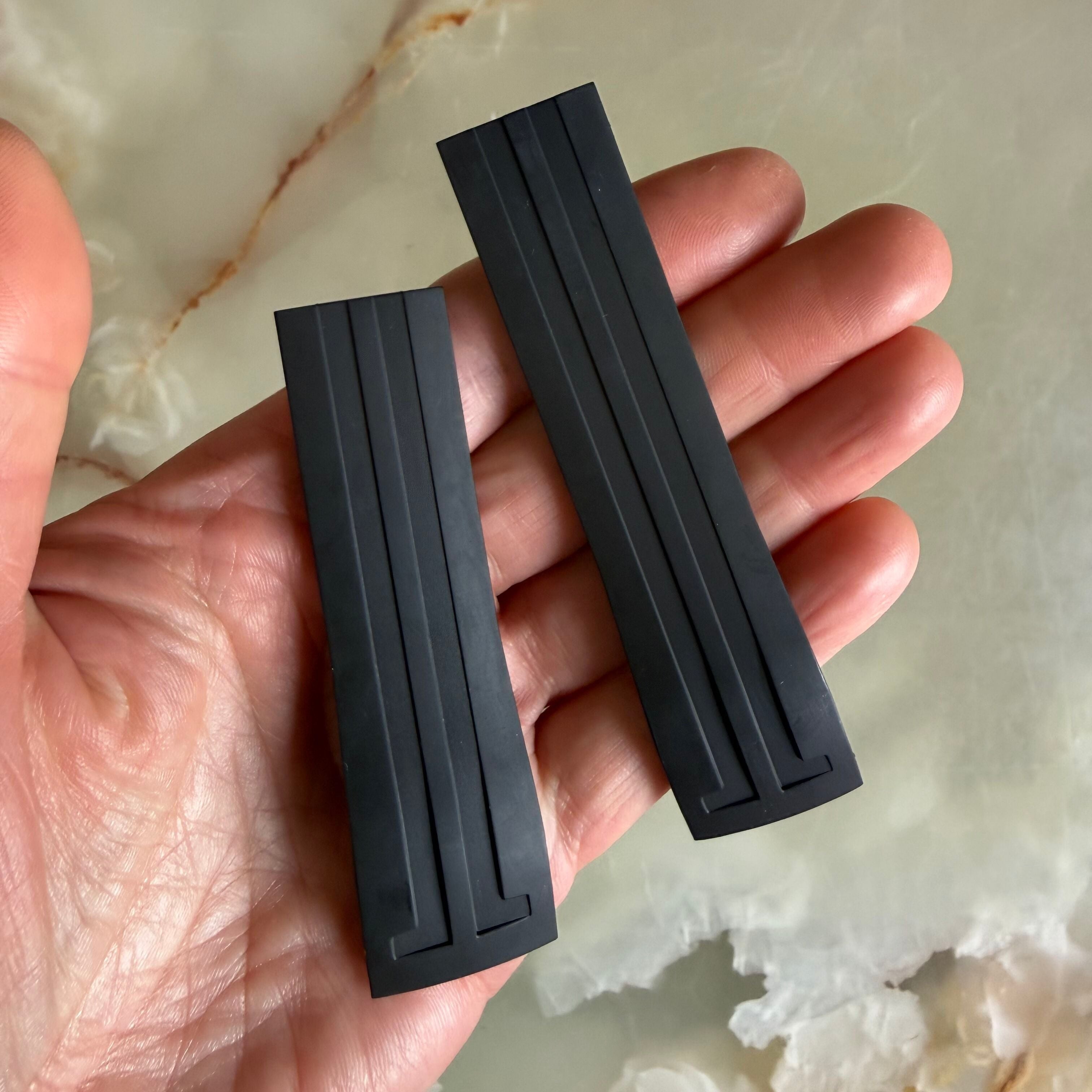 Authentic Tissot Black Rubber Watch Strap Band 23mm T002420ABH