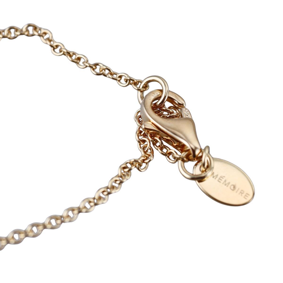 Memoire Vintage Petal 18k Gold Diamond Pendant Necklace