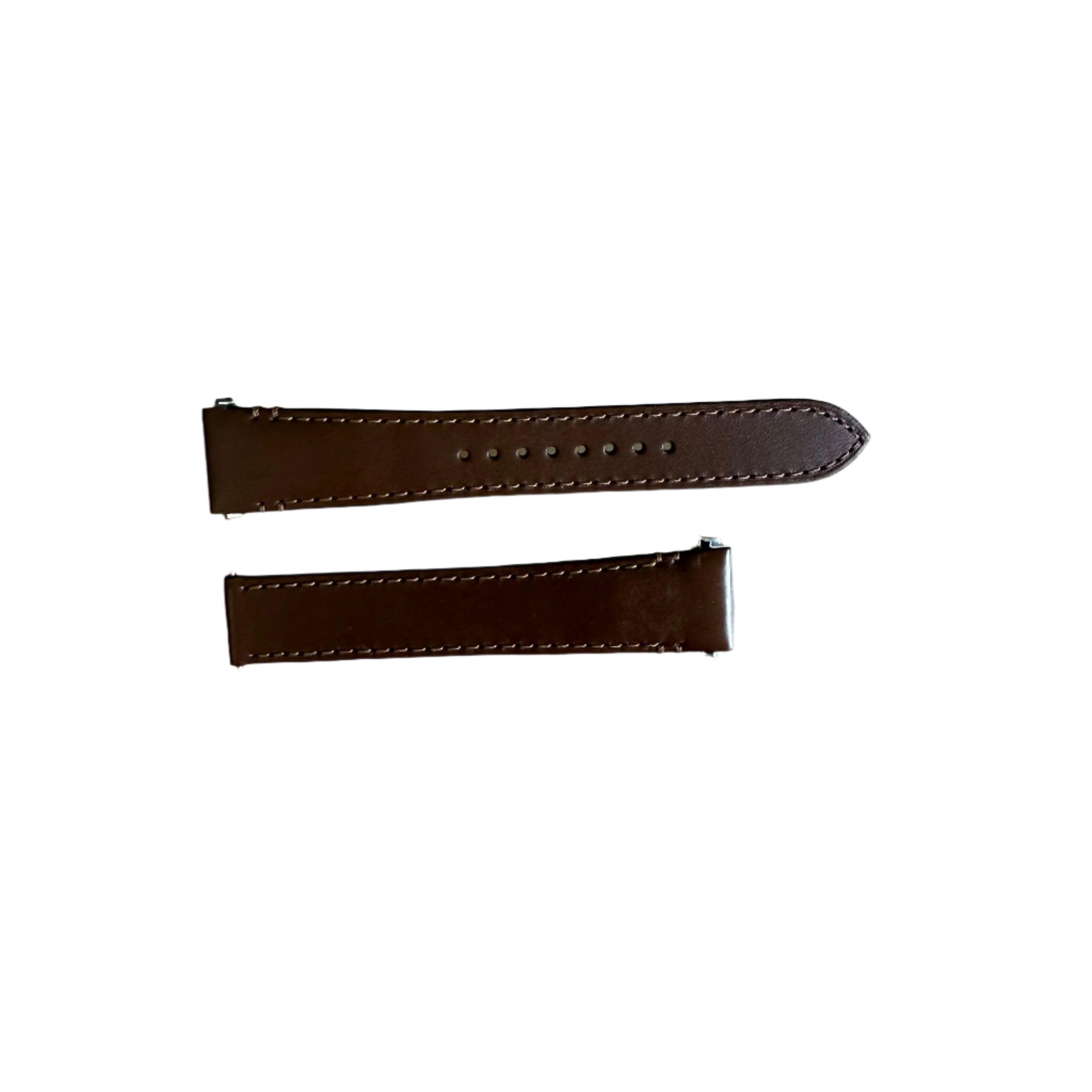Authentic Cartier Brown Leather Quick Release Watch Strap Band 19mm KDATLABL