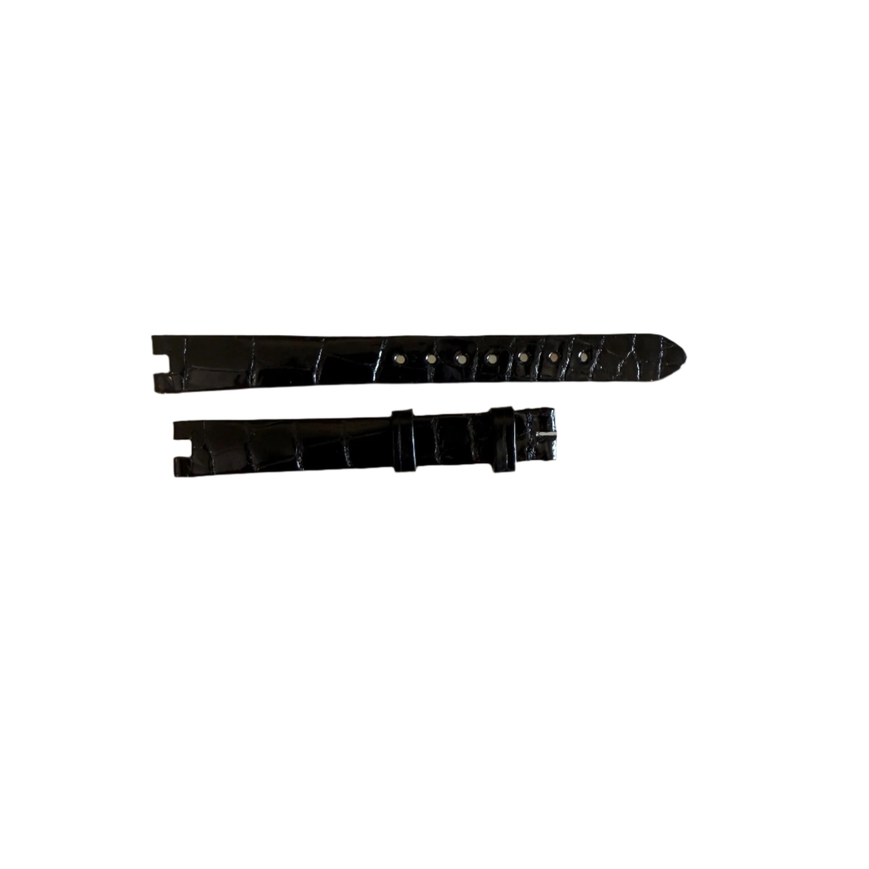Authentic Cartier Black Alligator Watch Strap Band 11mm KD2UAP30
