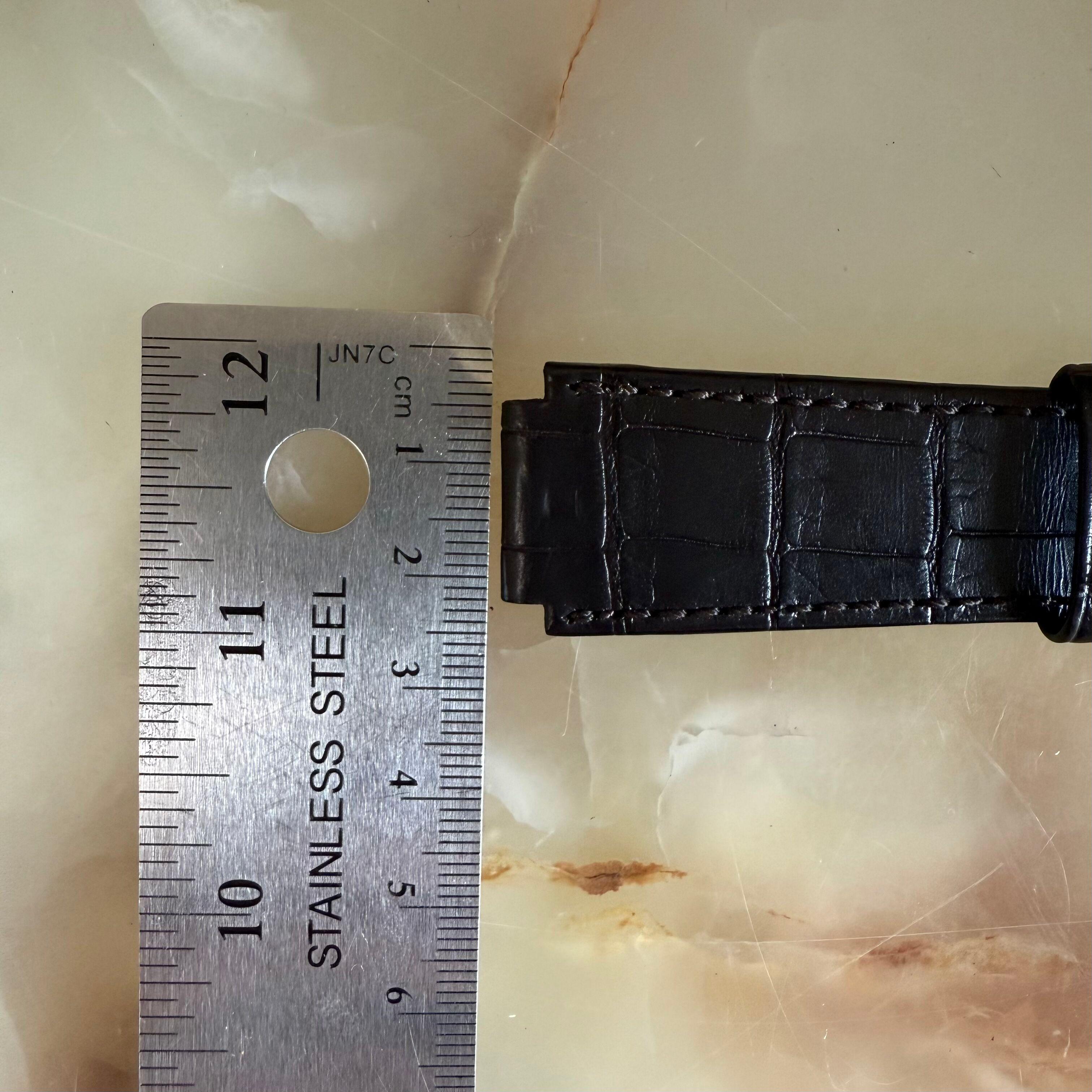 Authentic MB&F Dark Brown Alligator Watch Strap Band 25mm