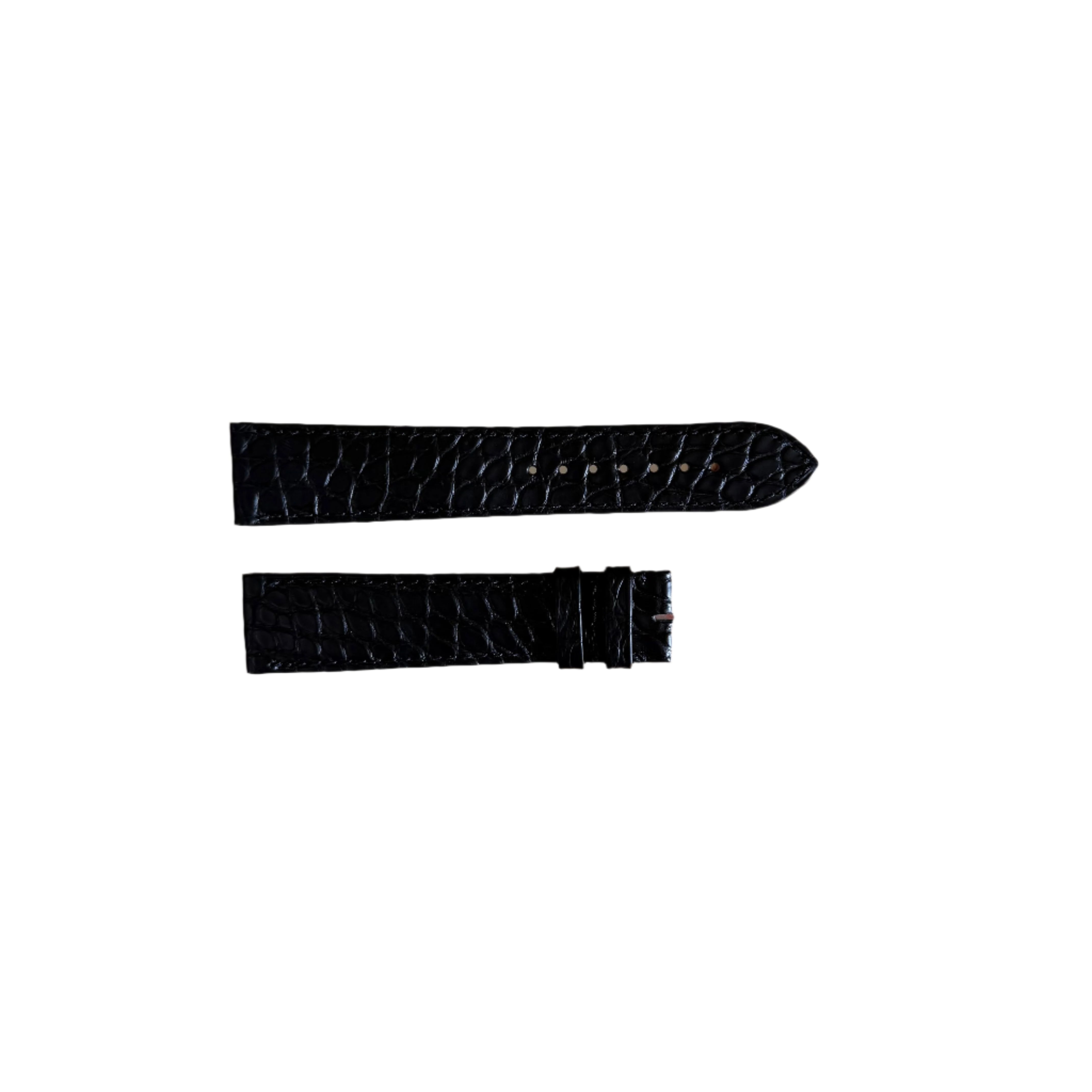 Authentic Cartier Black Alligator Watch Strap Band 20mm KD18BT19