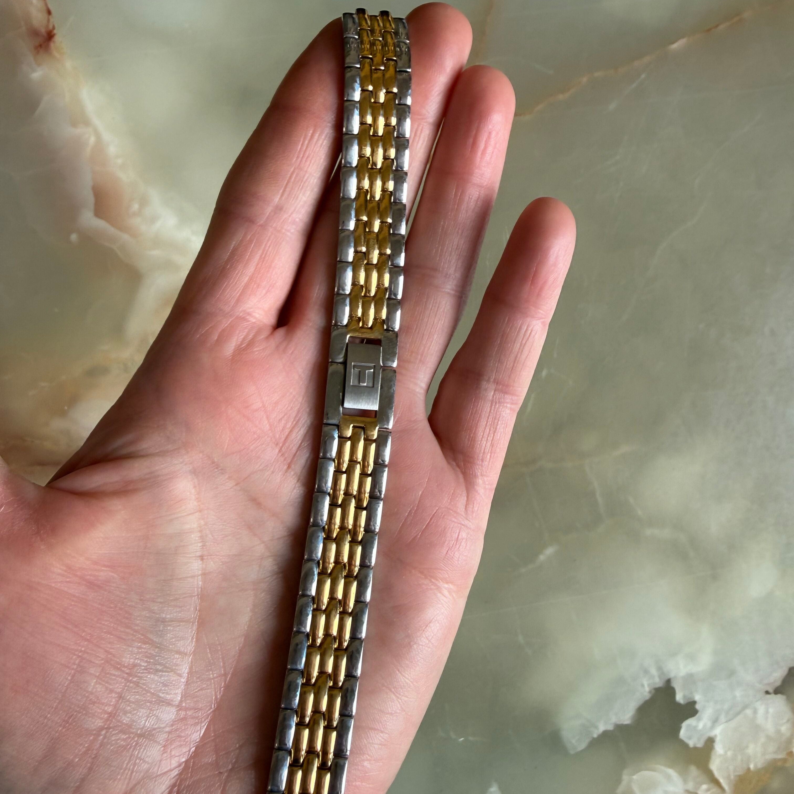 Authentic Tissot Two Tone Stainless Steel Watch Bracelet 14mm T605014363