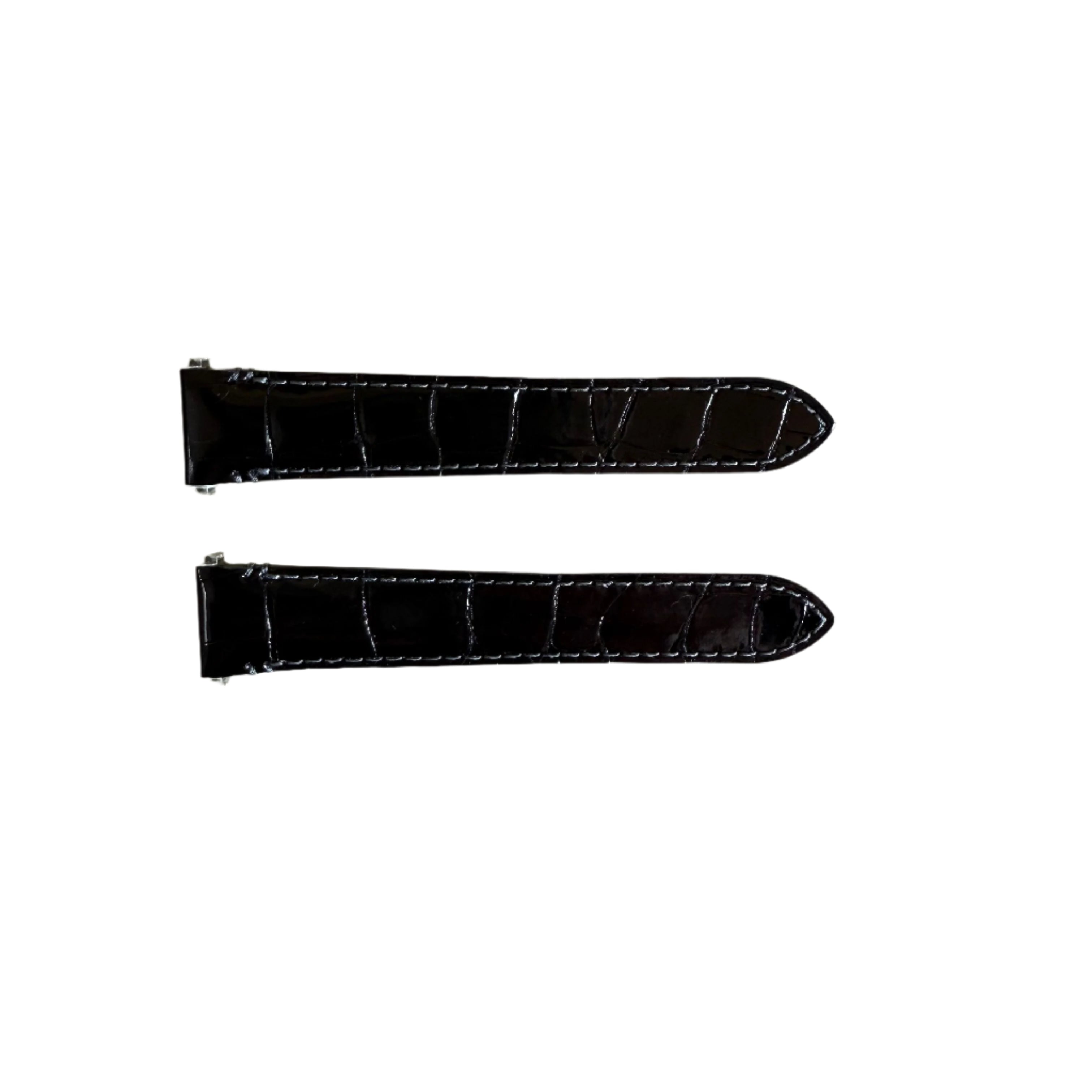 Authentic Cartier Black Alligator Quick Release Watch Strap Band 19mm KD8E9ADP