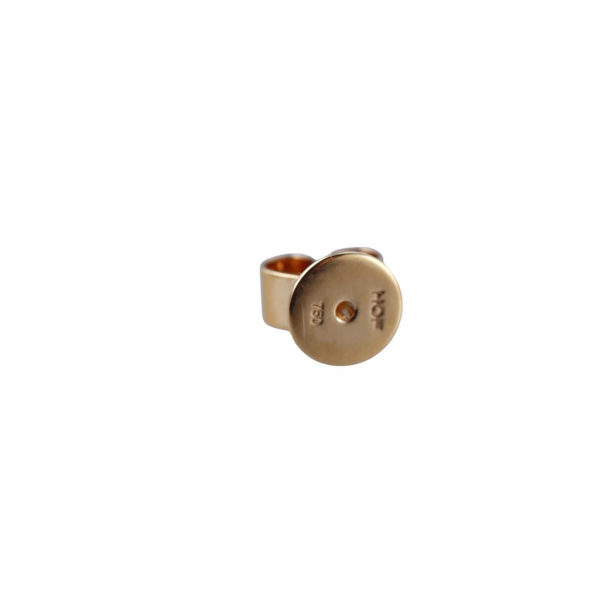 Memoire Luna 18k Gold Diamond Cross Stud Earrings