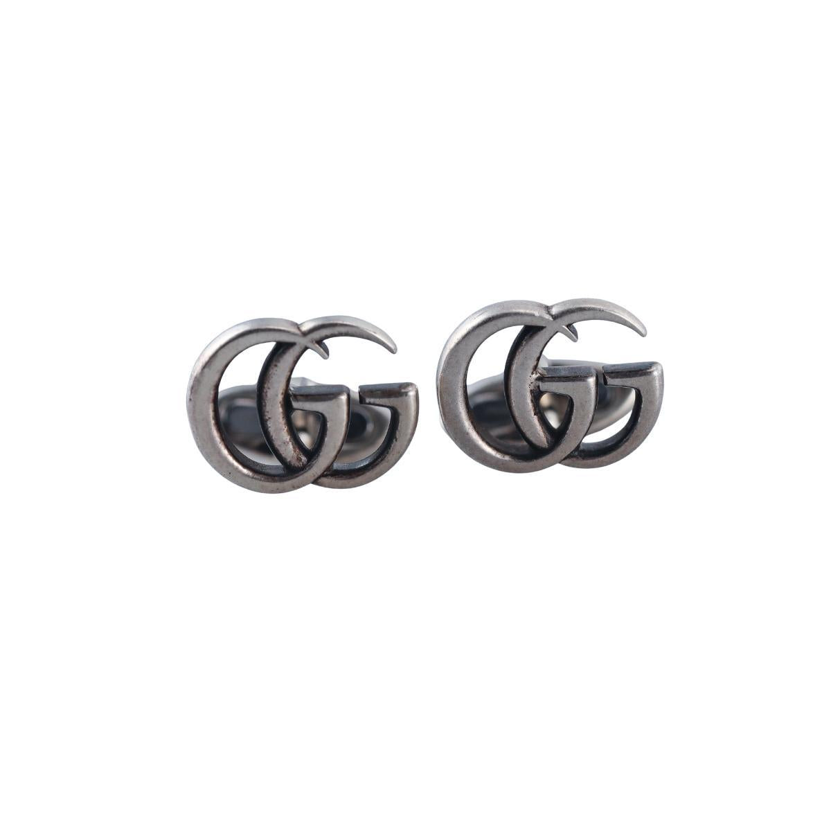 Gucci Marmont GG Sterling Silver Cufflinks