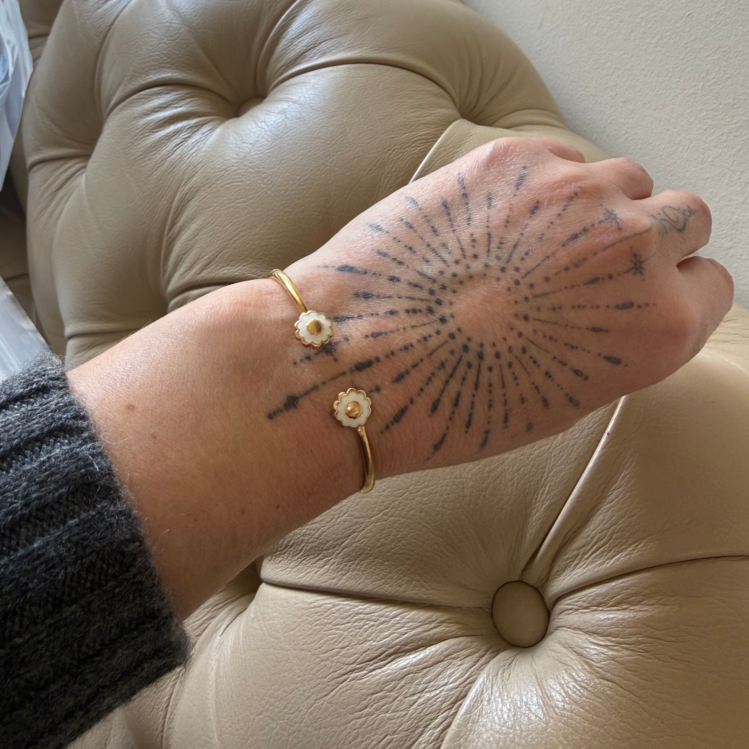Lauren G Adams Open Arms Flower Bangle Bracelet