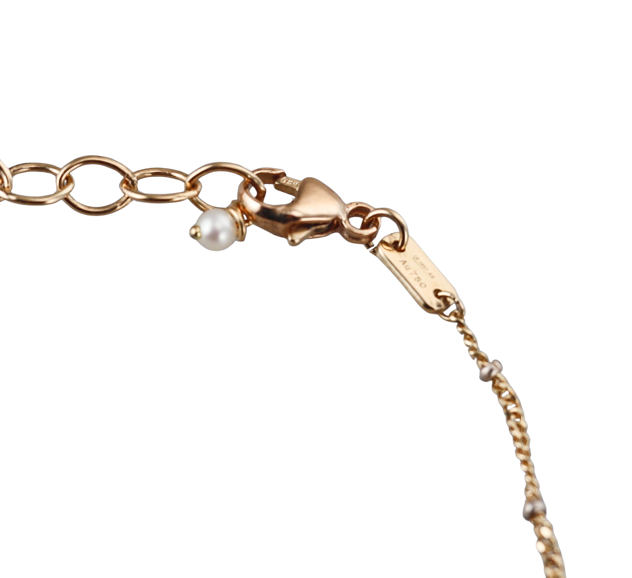 Gucci Le Marche des Marveilles 18k Gold Pearl Diamond Ring Bracelet Hand Piece