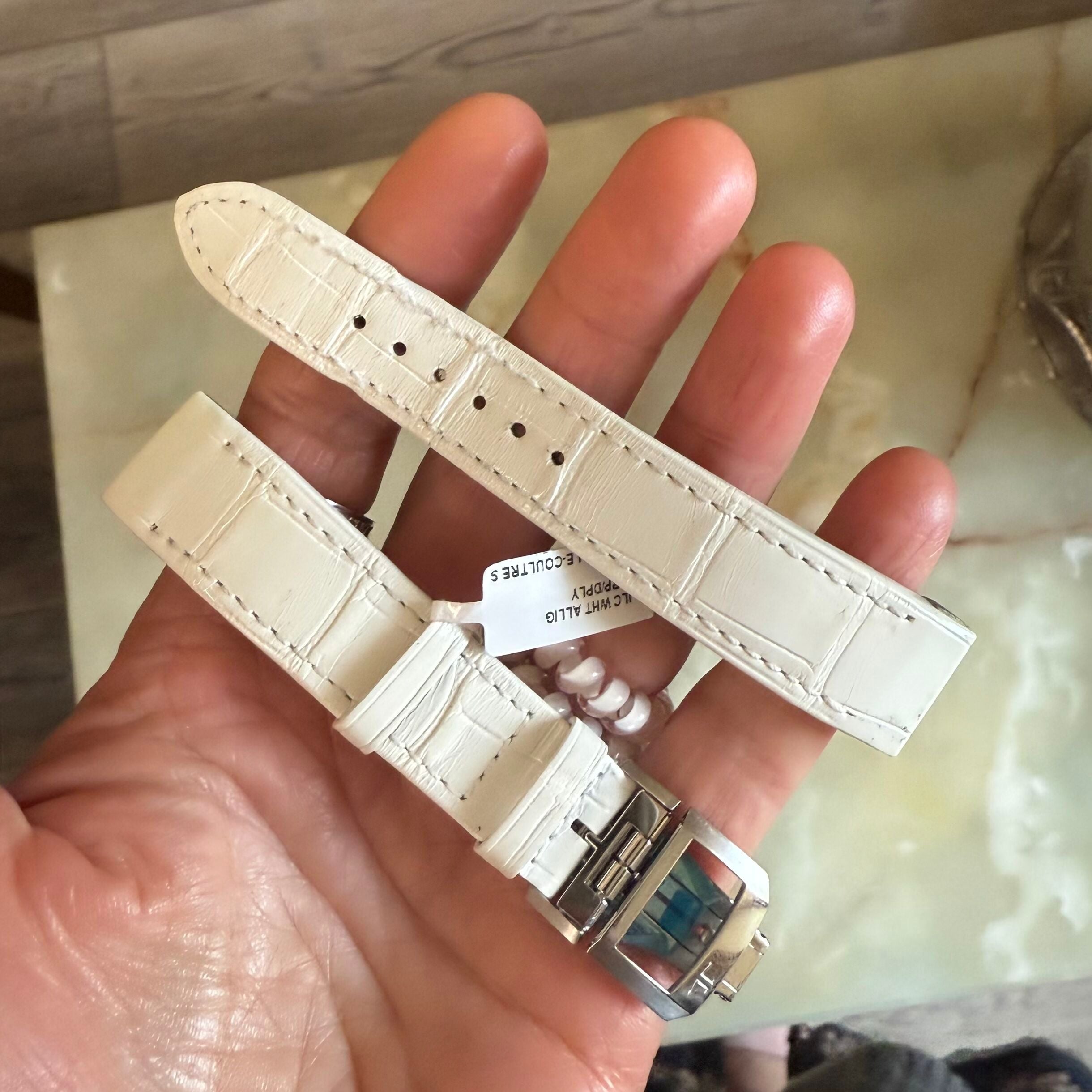 Authentic Jaeger LeCoultre Alligator Quick Release Watch Strap Band 18mm Deployant Clasp