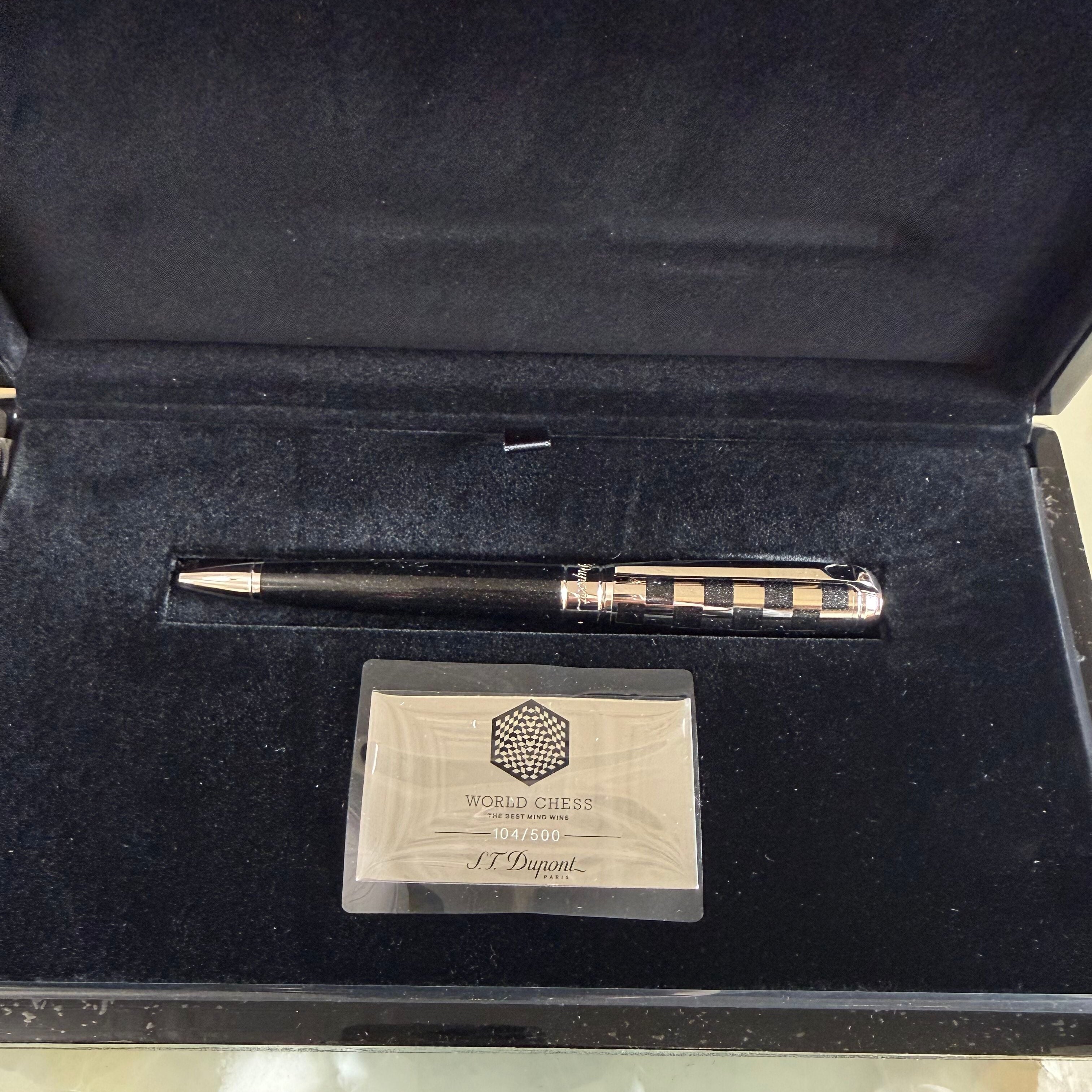 S.T. Dupont World Chess Meteorite Dust Ballpoint Pen 415187