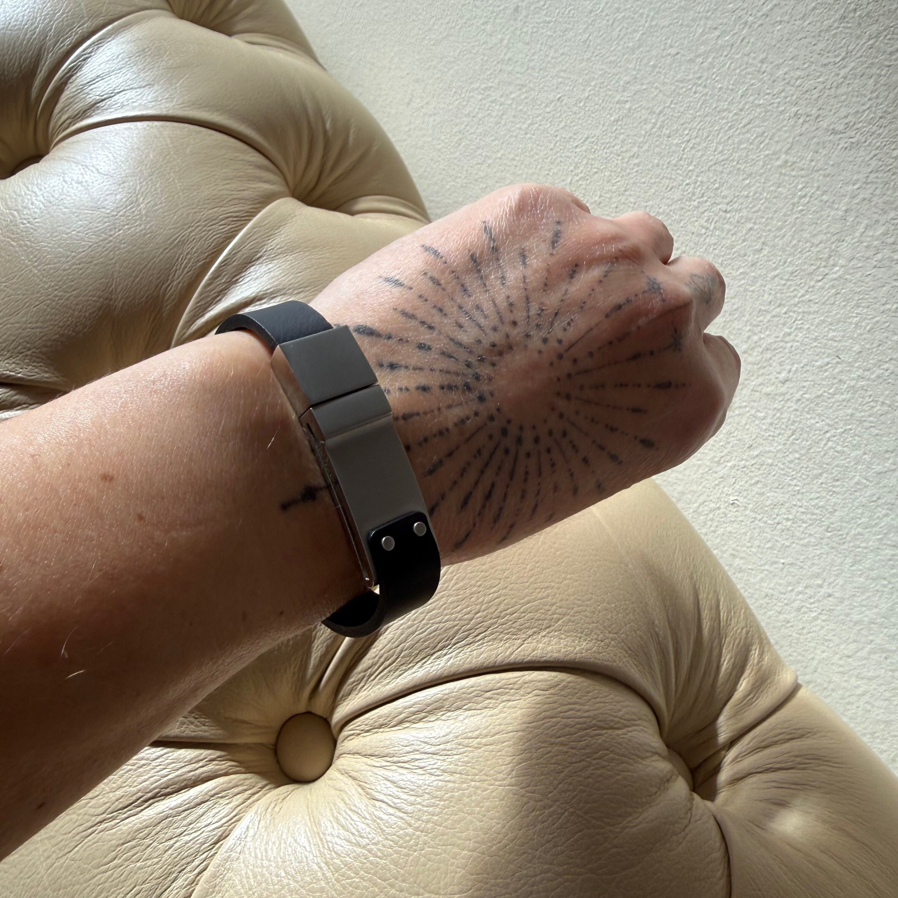 Montblanc Steel Leather Bracelet 202952