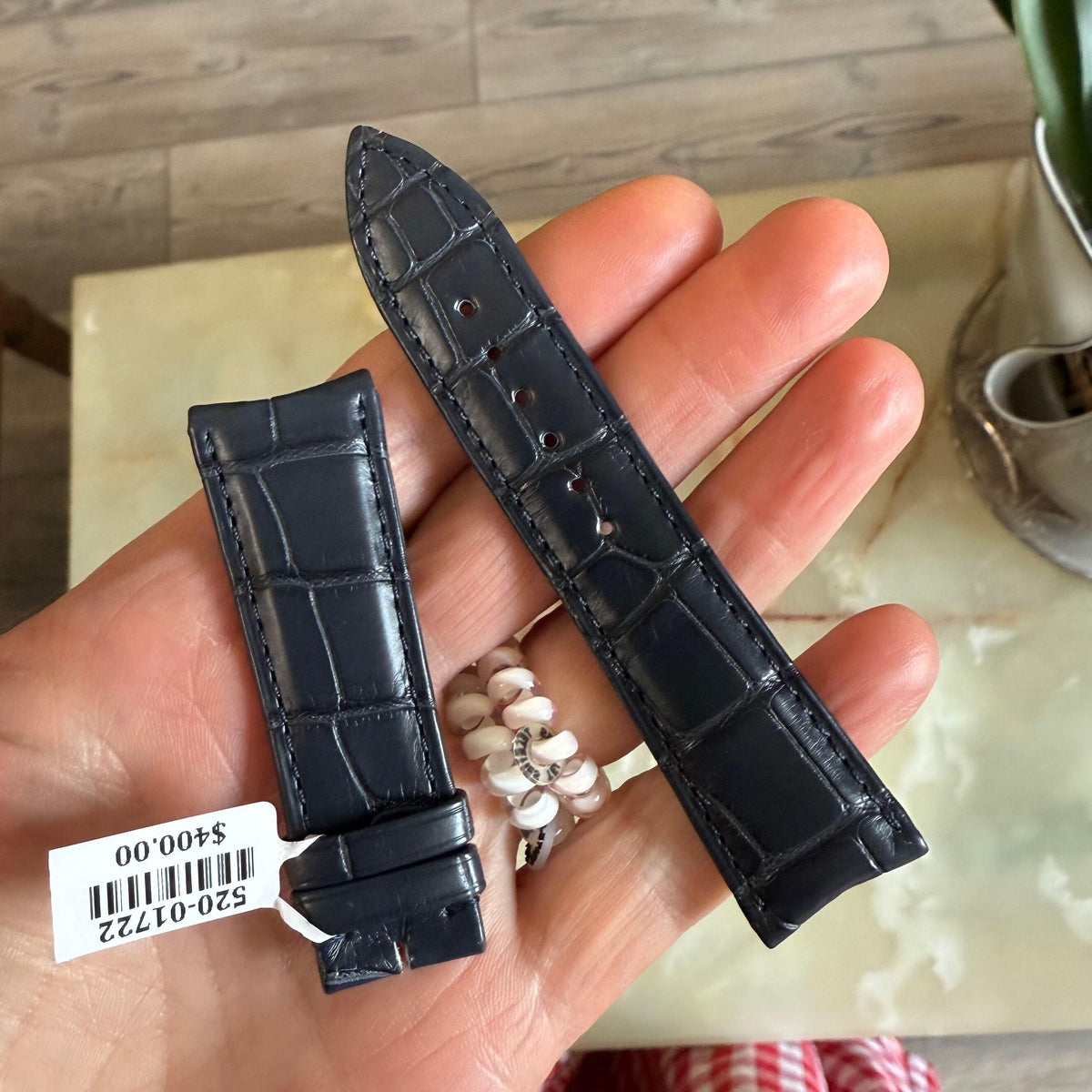 Authentic Ulysse Nardin Alligator Blue Watch Strap Band 21mm S2J3A
