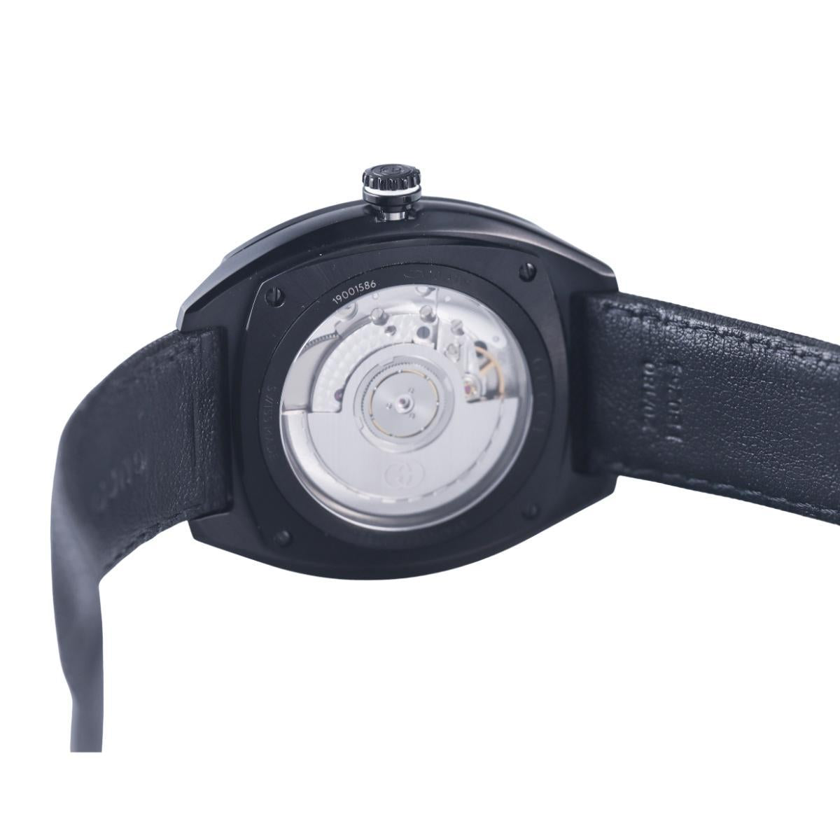 Gucci Interlocking G 41mm Black PVD Steel Automatic Watch YA142330