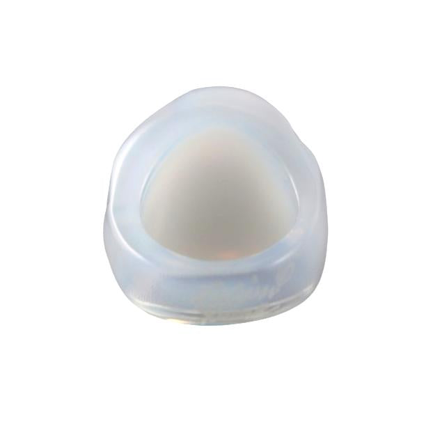 Lalique Fleur Ronces Flower White Opalescent Crystal Ring 7800200