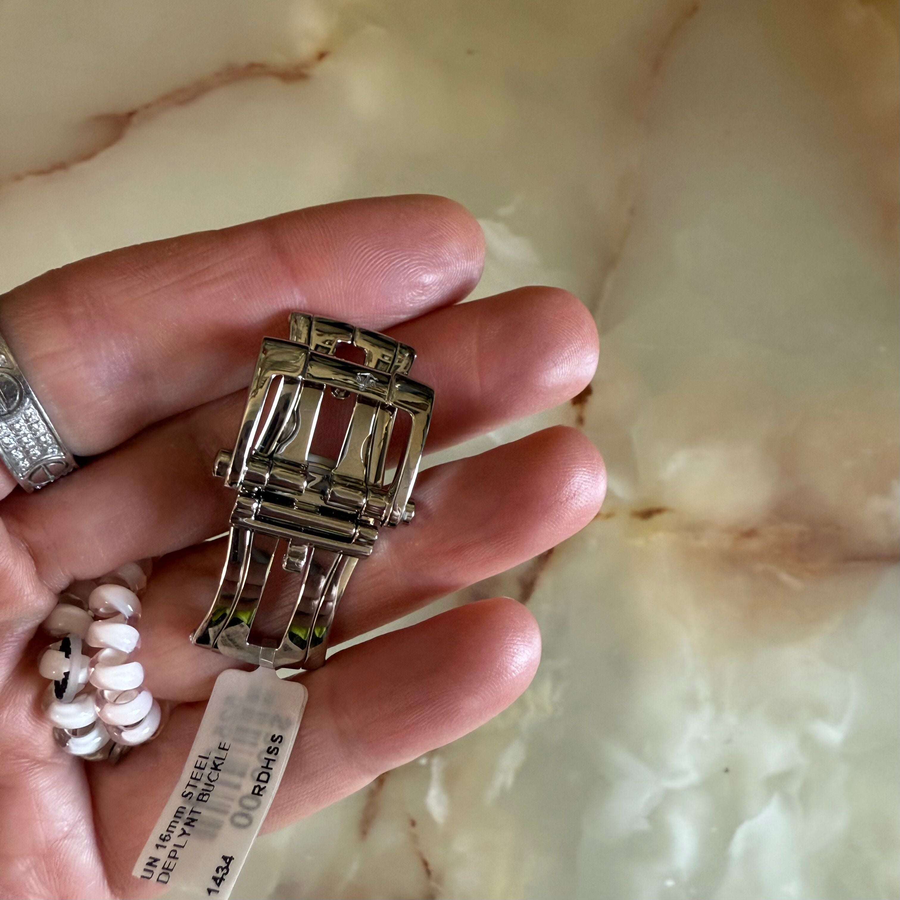 Authentic Ulysse Nardin Steel 16mm Deployant Buckle Clasp