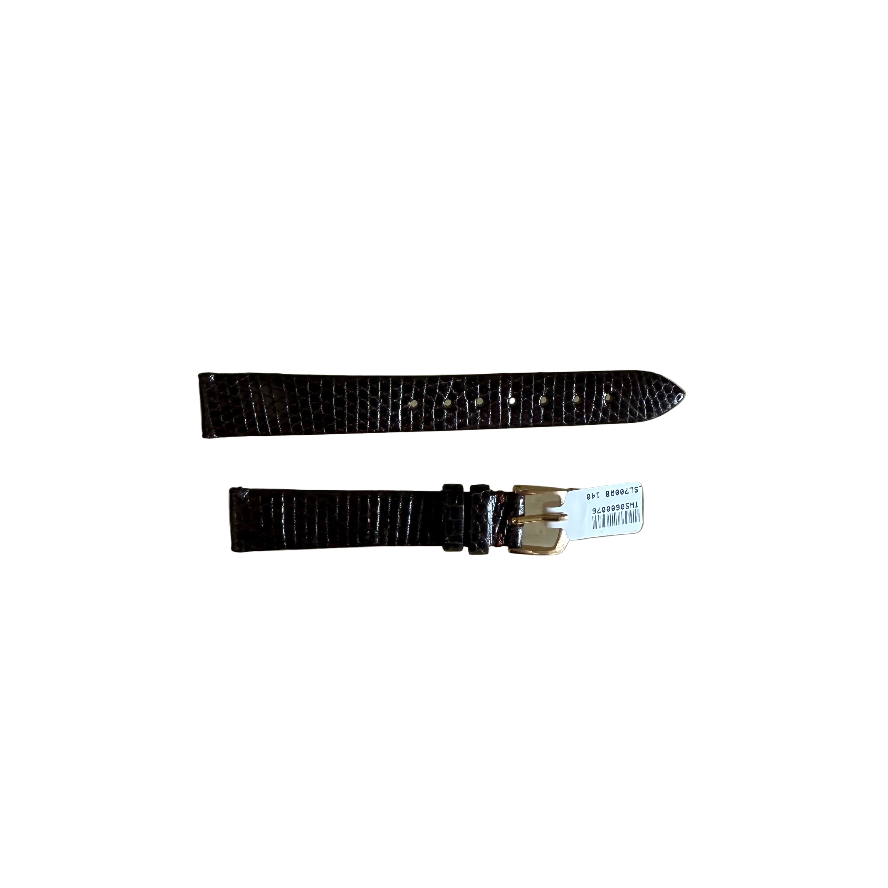 Genuine Lizard Brown Watch Strap Band 14mm with Buckle