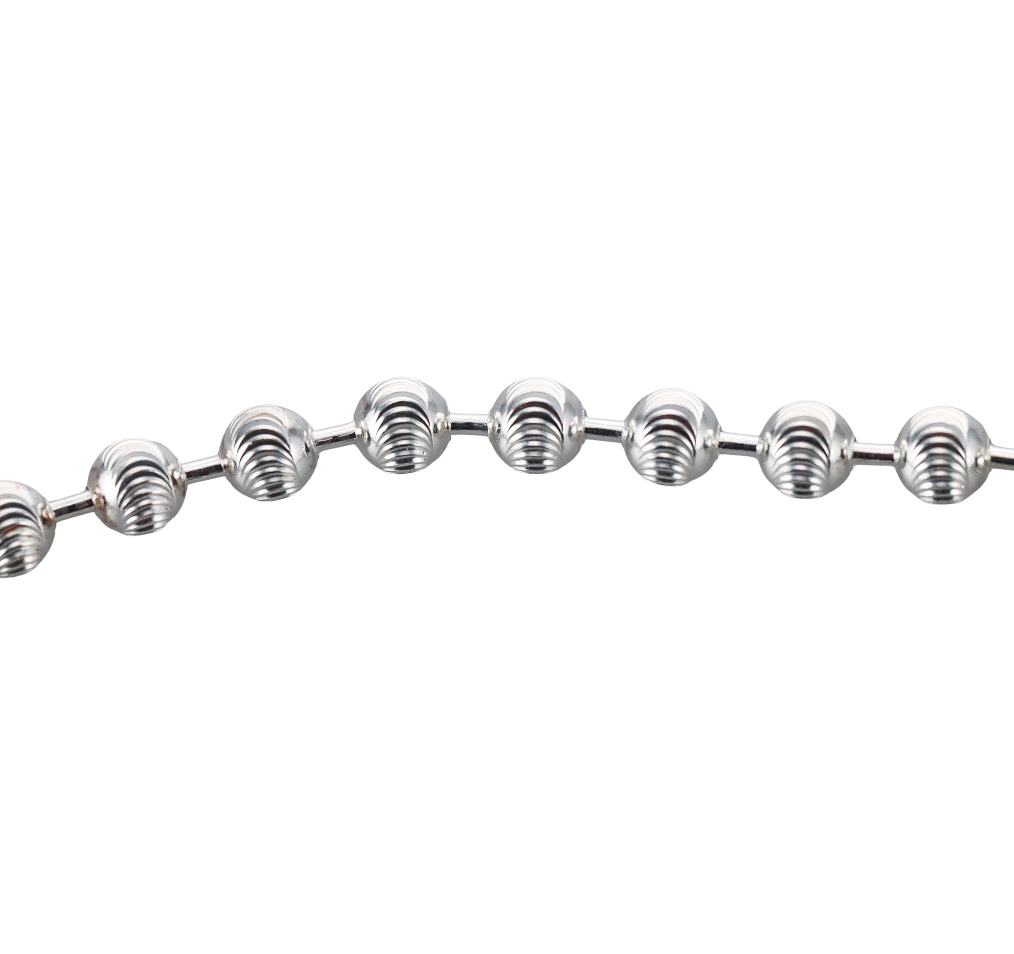 Gucci Boule Sterling Silver Beaded Toggle Necklace