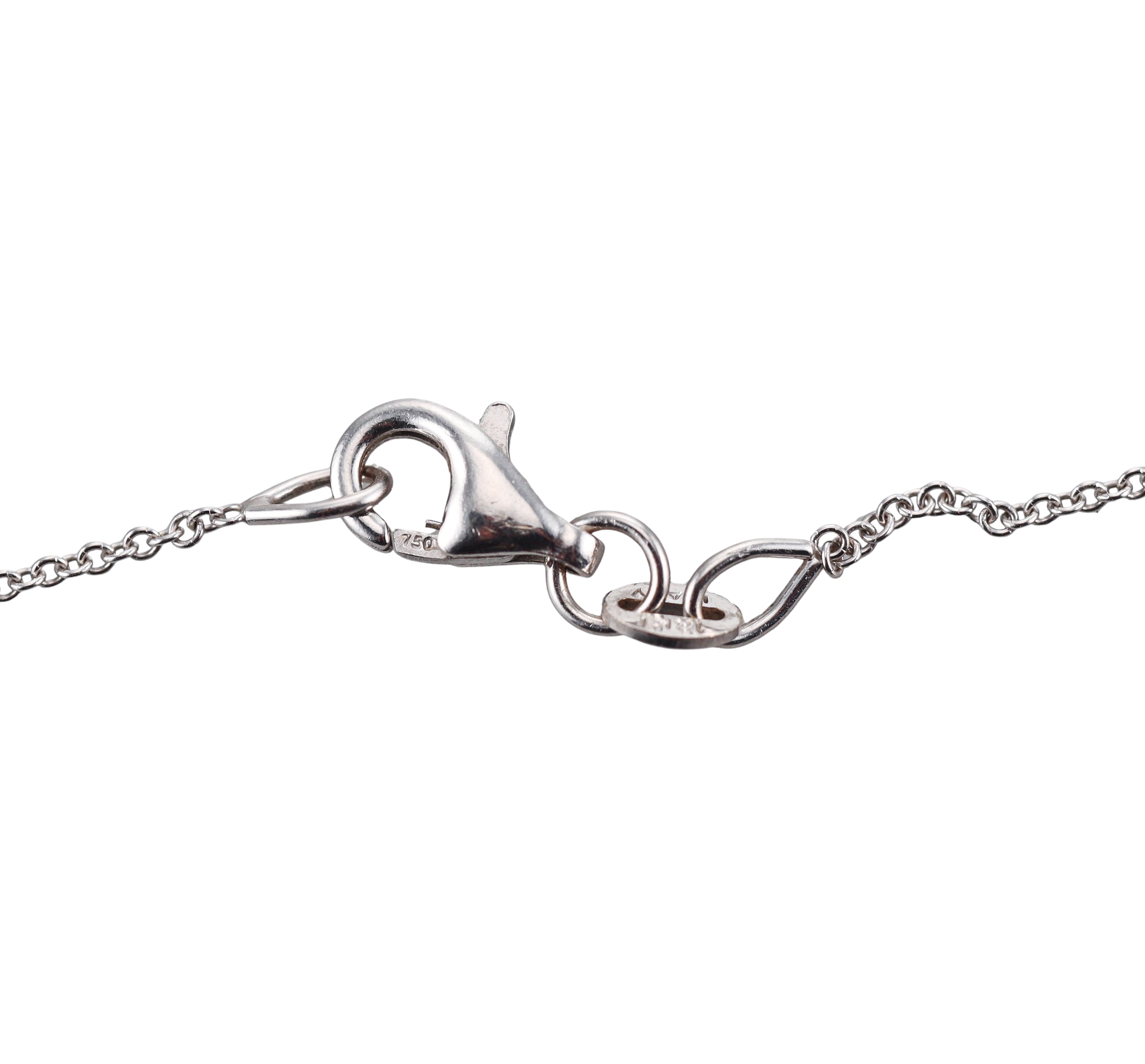 Simon G Fauea Leaves 18k Gold Diamond Pendant Necklace