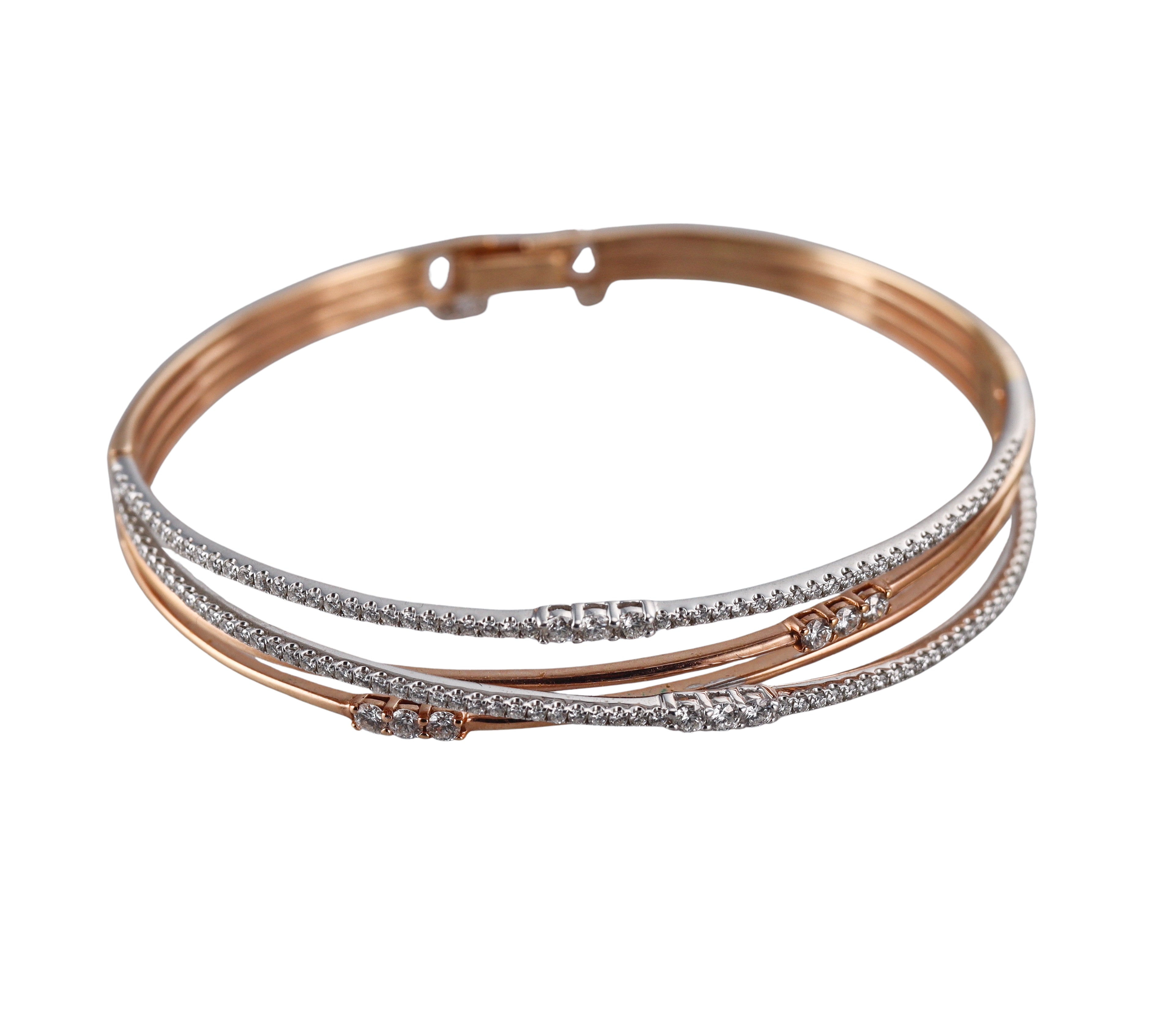Simon G 18k Rose Gold Diamond Bracelet
