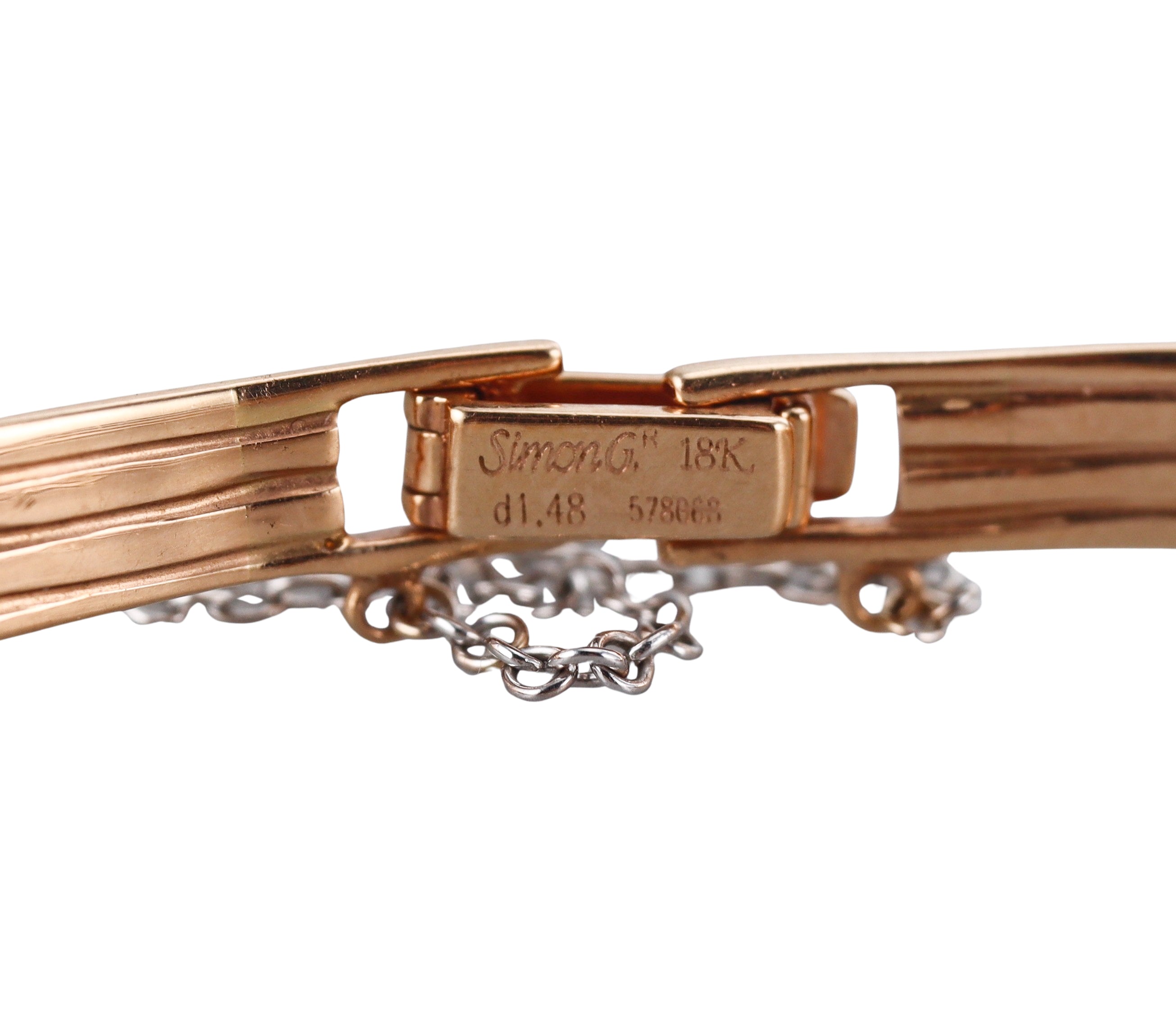 Simon G 18k Rose Gold Diamond Bracelet