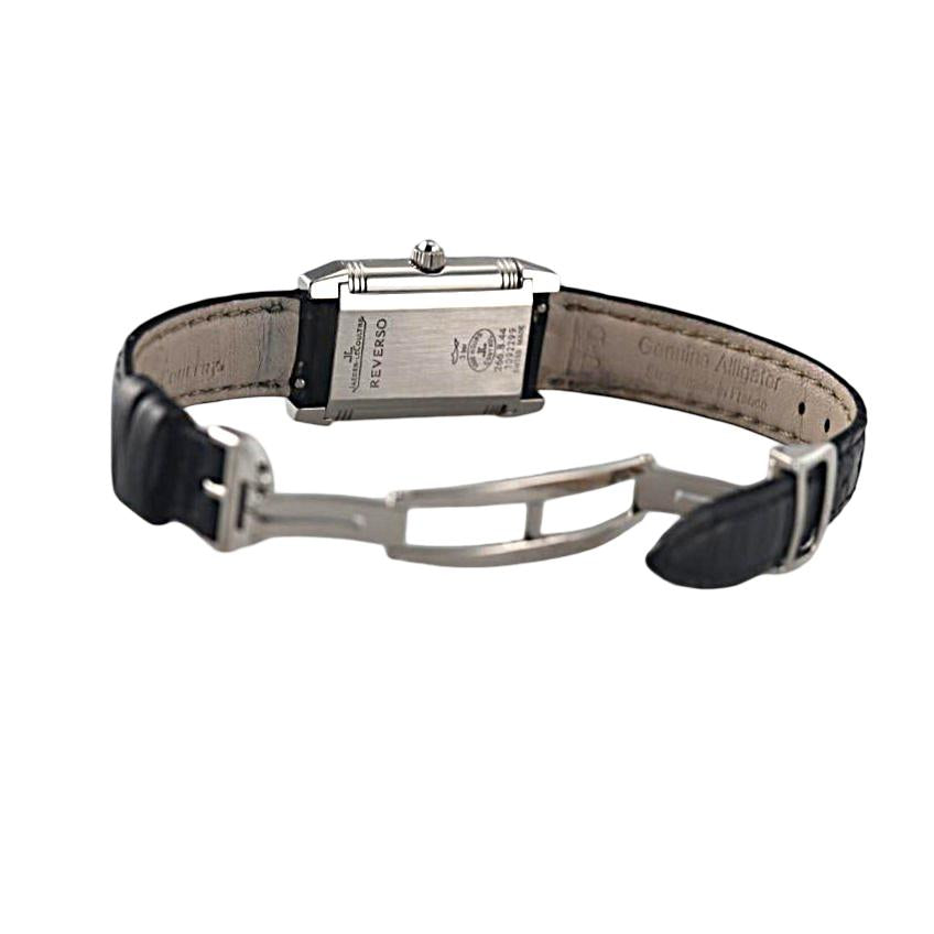 Jaeger LeCoultre Reverso Duetto Diamond Steel Ladies Watch 266.8.44