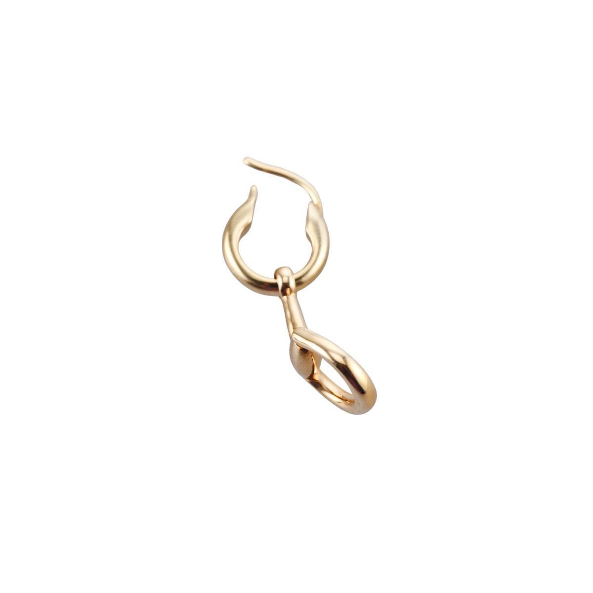 Gucci Horsebit 18K Gold Drop Earrings