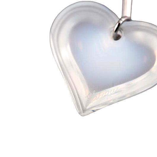 Lalique Amour Beau Coup Multi Color Crystal Sterling Heart Drop Earrings 7765600