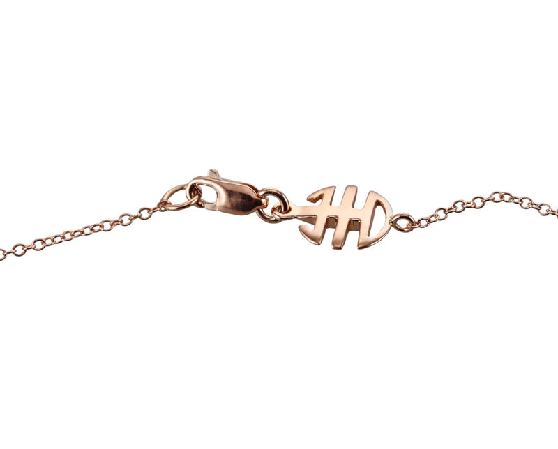 Mimi Milano Leela London Blue Topaz Diamond Pearl Gold Pendant Necklace