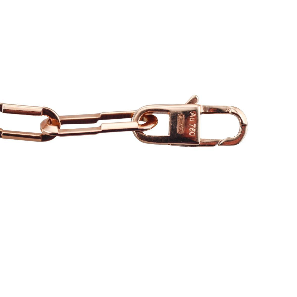 Gucci Link To Love 18K Gold Chain Bracelet Size 20