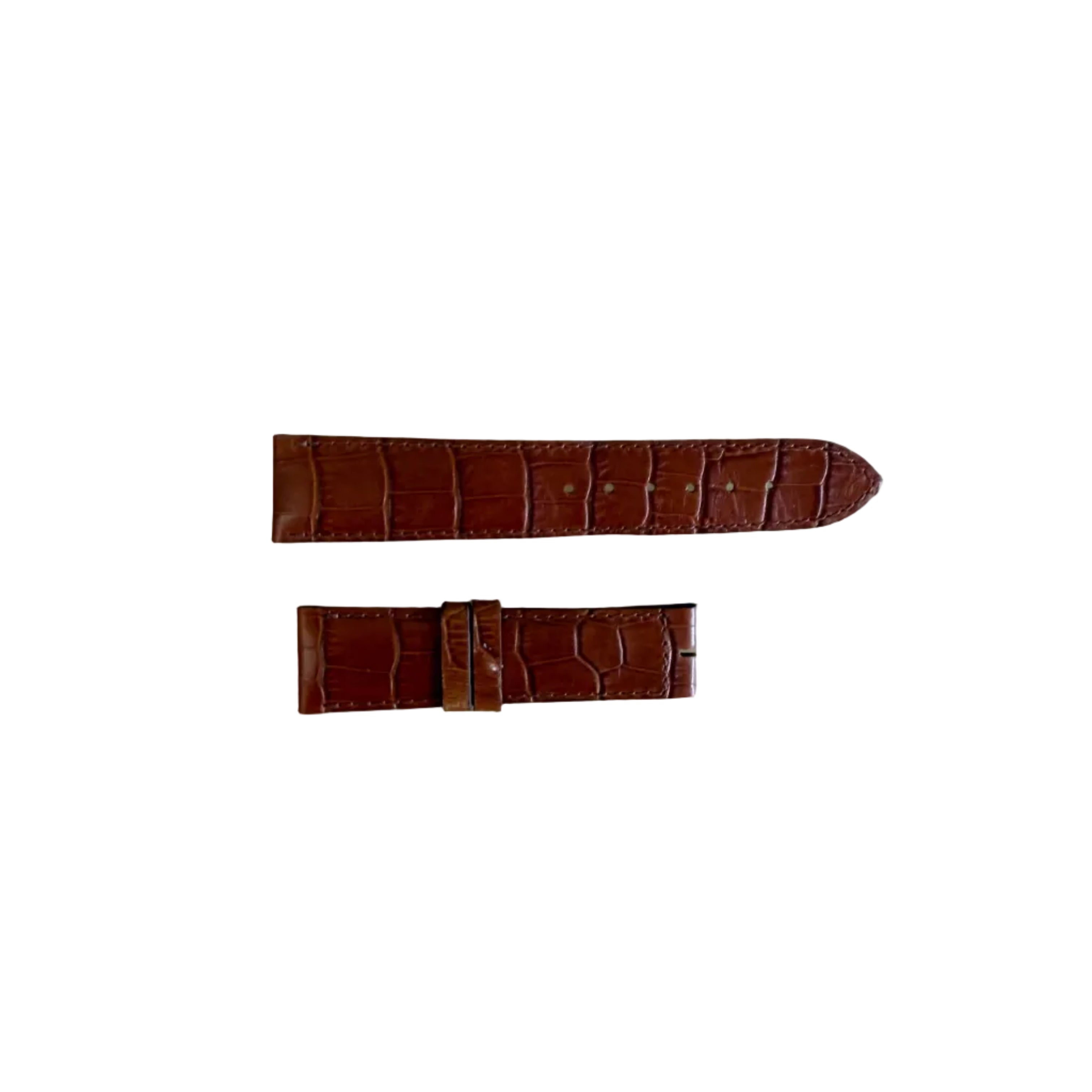 Authentic Raymond Weil Brown Leather Watch Strap Band 20mm
