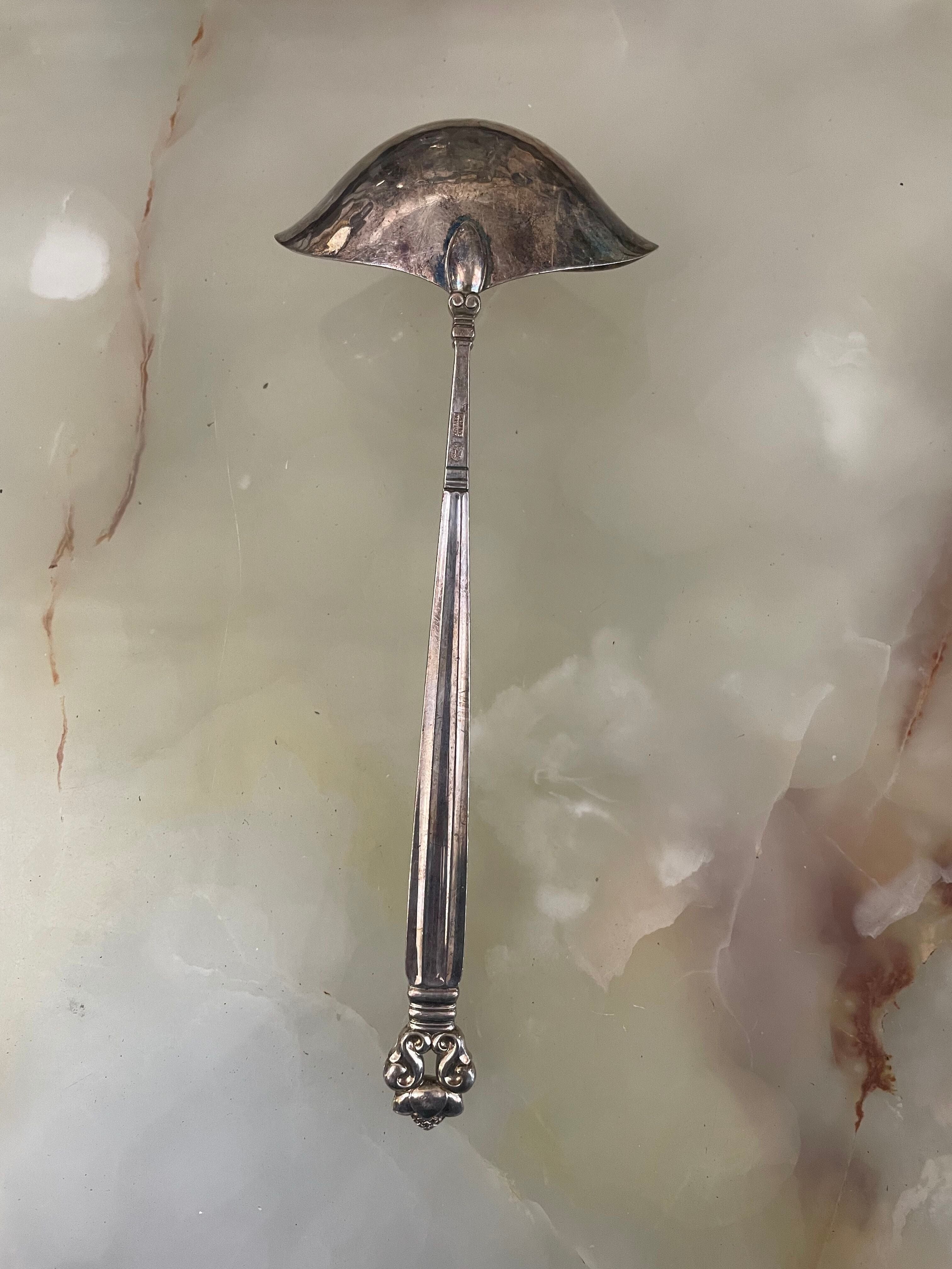 Georg Jensen Acorn Sterling Ladle 7 7/8"