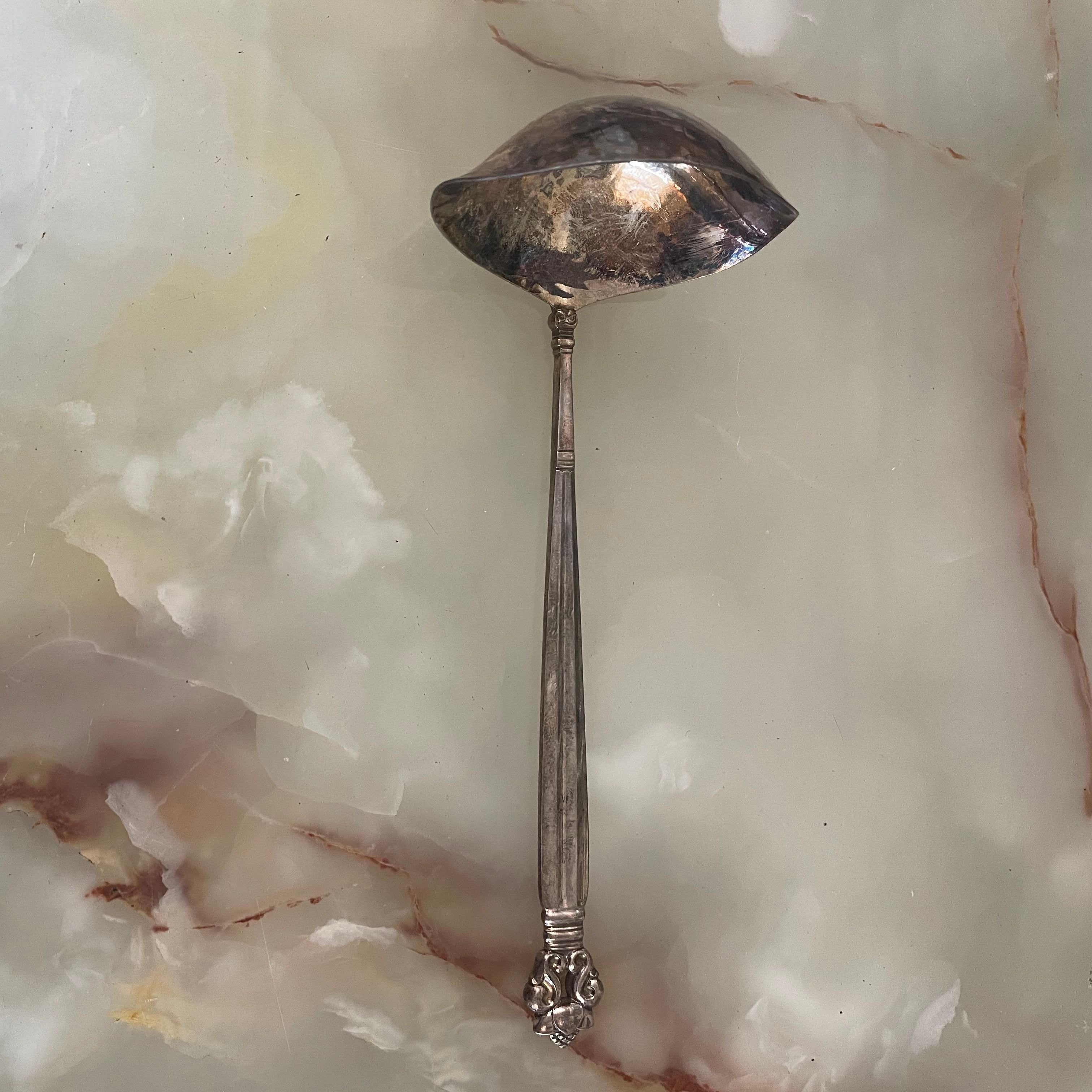 Georg Jensen Acorn Sterling Ladle 7 7/8"