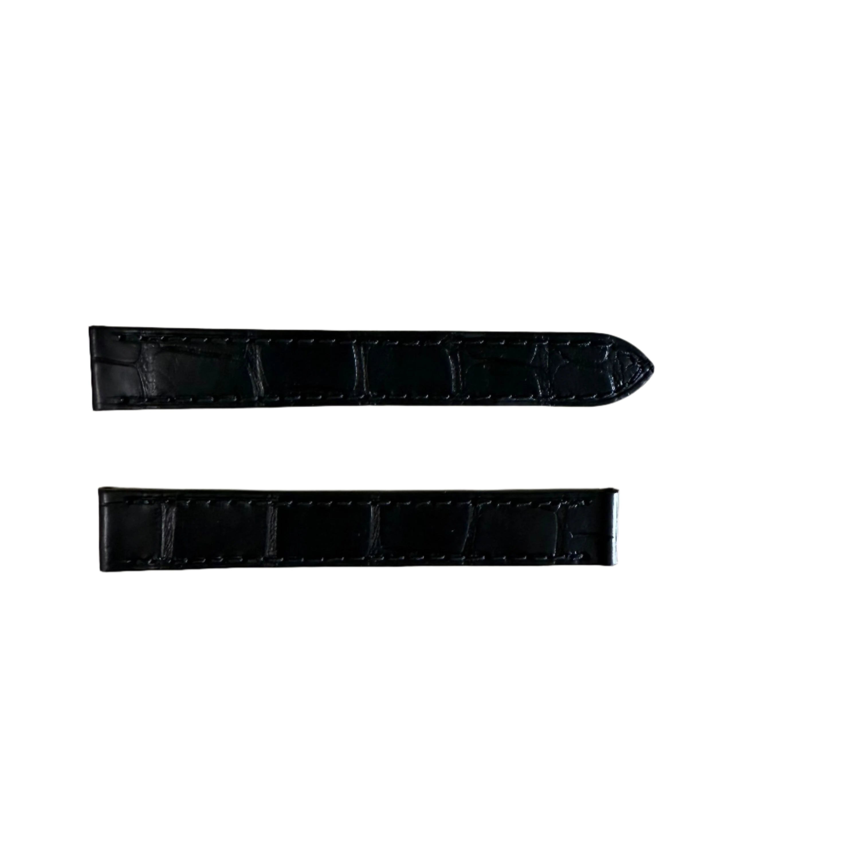 Authentic Cartier Black Alligator Watch Strap Band 13mm KD28CL07