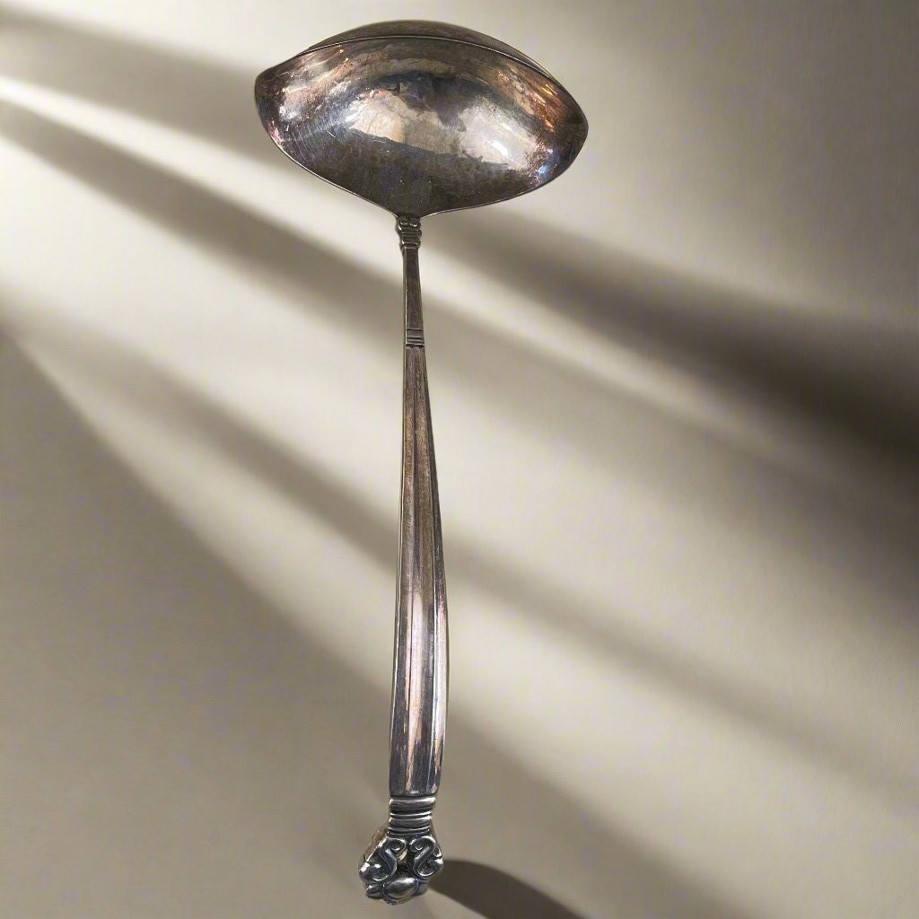 Georg Jensen Acorn Sterling Ladle 8"