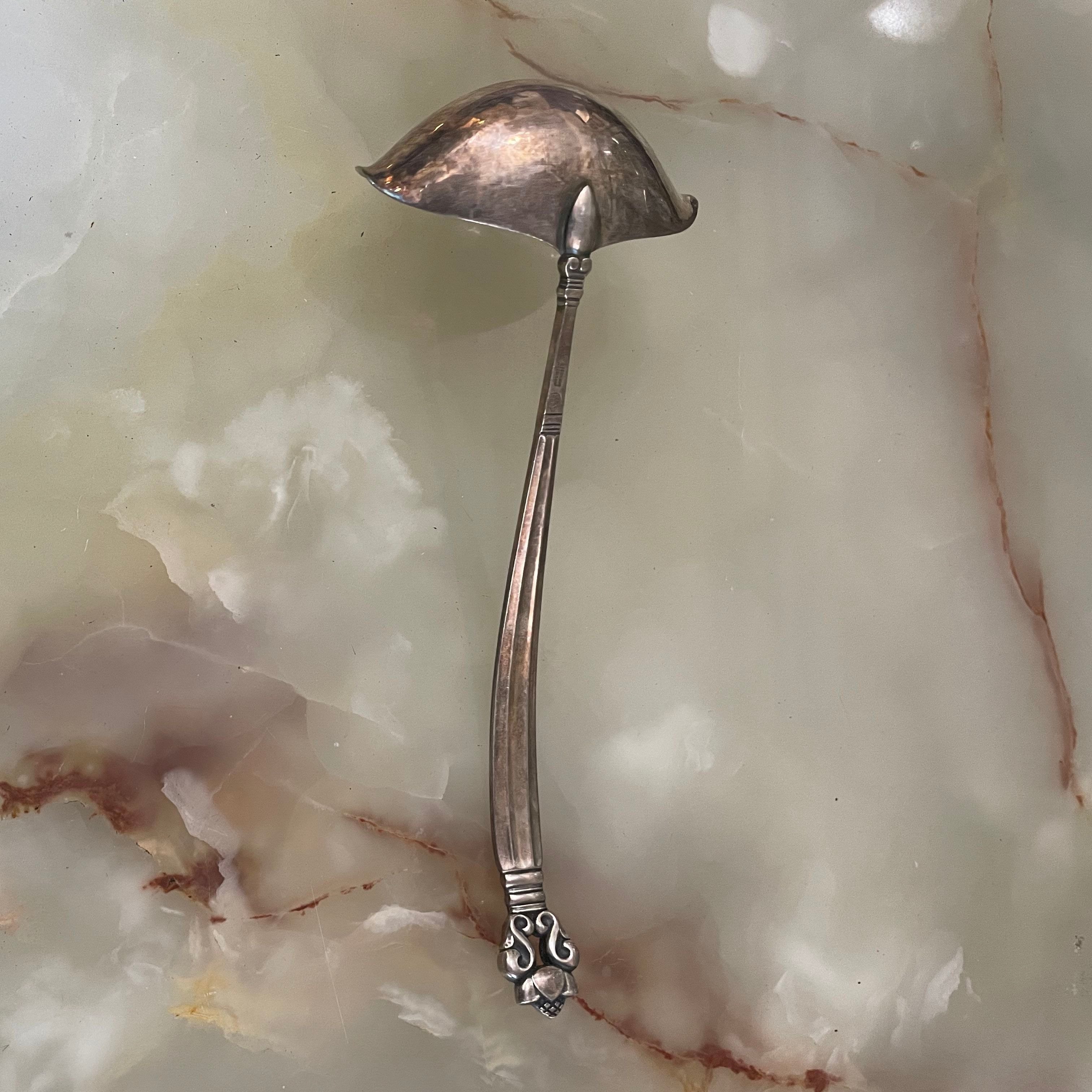 Georg Jensen Acorn Sterling Ladle 8"