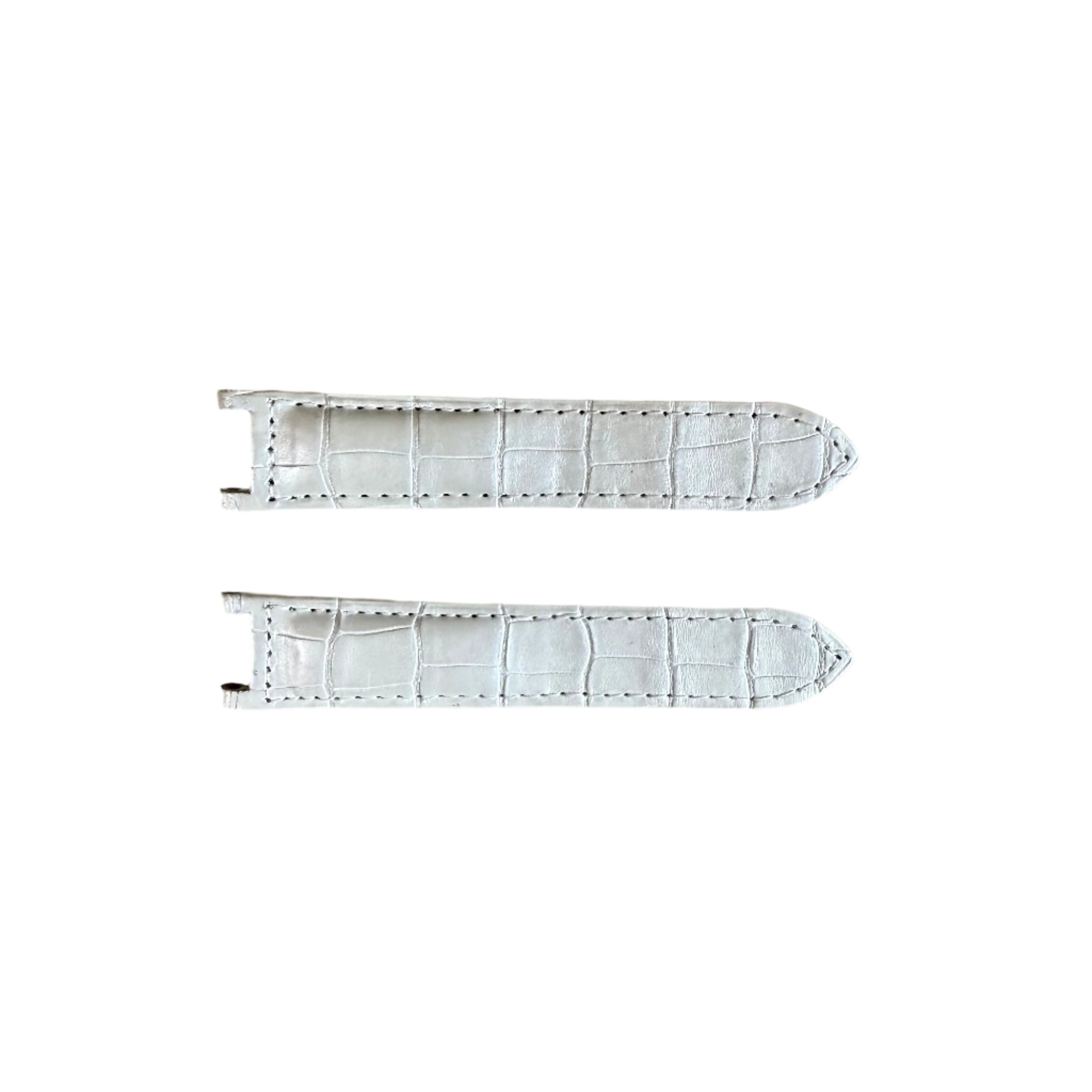 Authentic Cartier Pasha Pearl Alligator Watch Strap Band 19mm KD46XS06