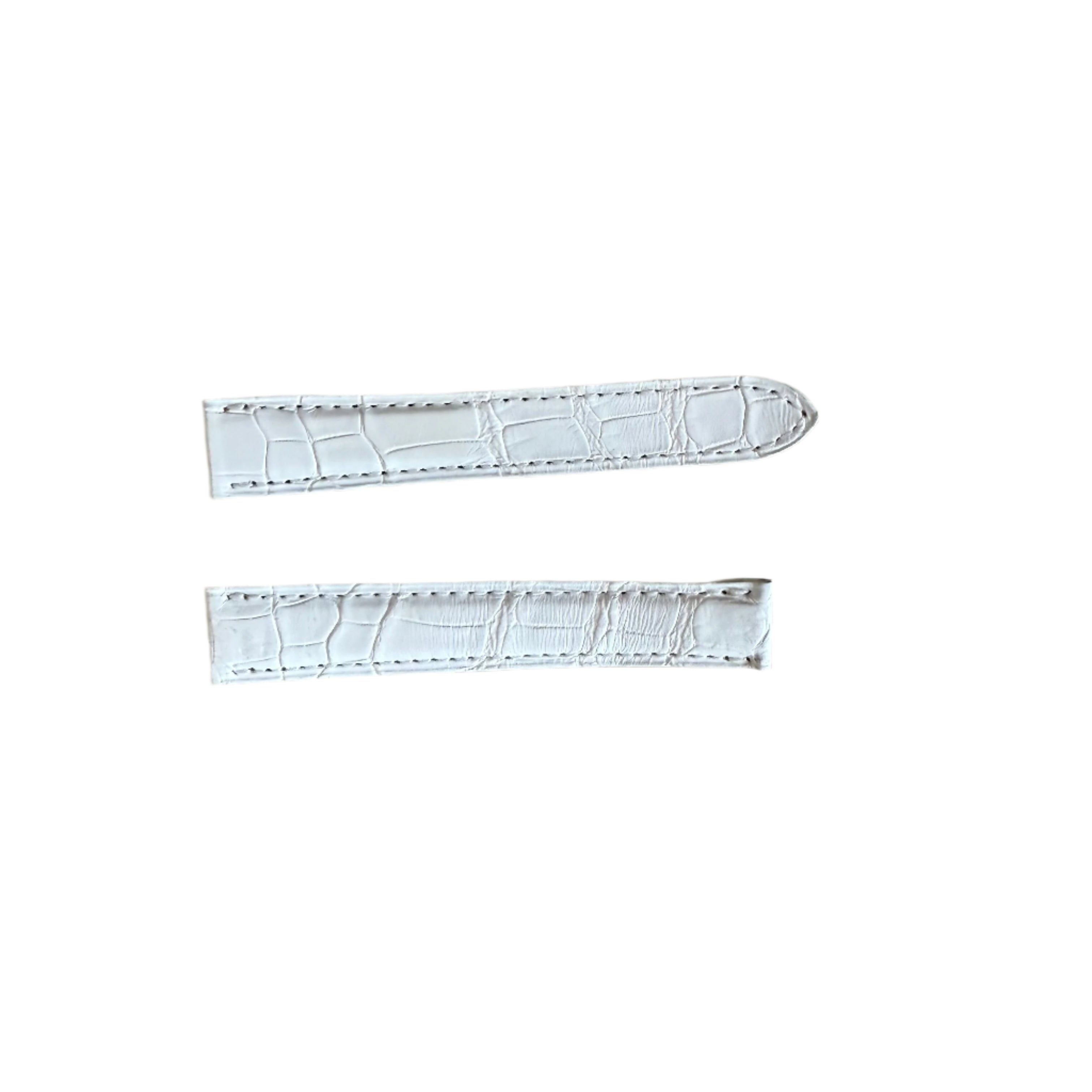 Authentic Cartier White Alligator Watch Strap Band 15mm KD53DK72