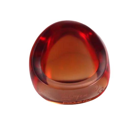 Lalique Cabochon Red Crystal Ring 6531500