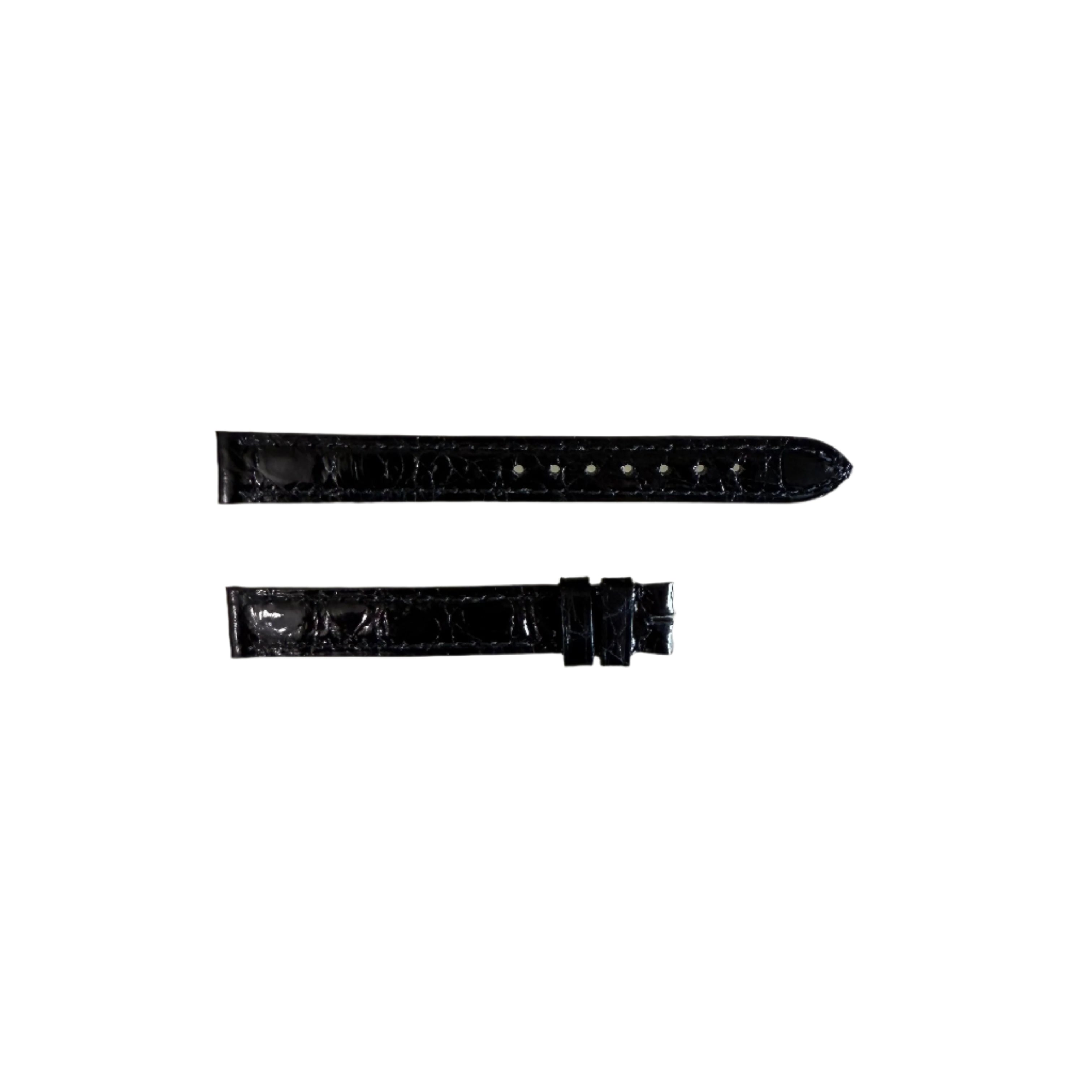 Authentic Cartier Black Alligator Watch Strap Band 13mm KD32AE33