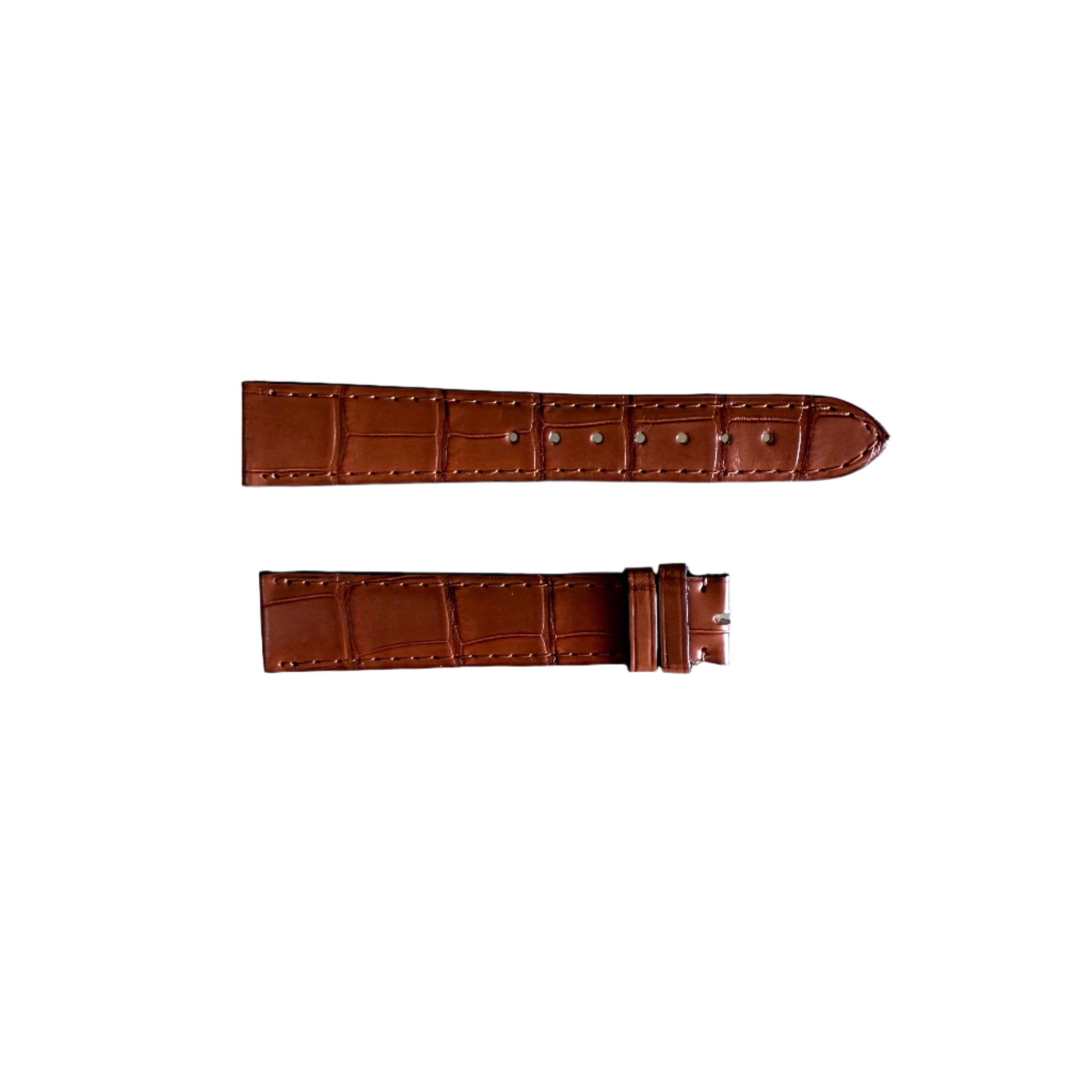 Authentic Cartier Brown Alligator Watch Strap Band 19mm KD20BK21