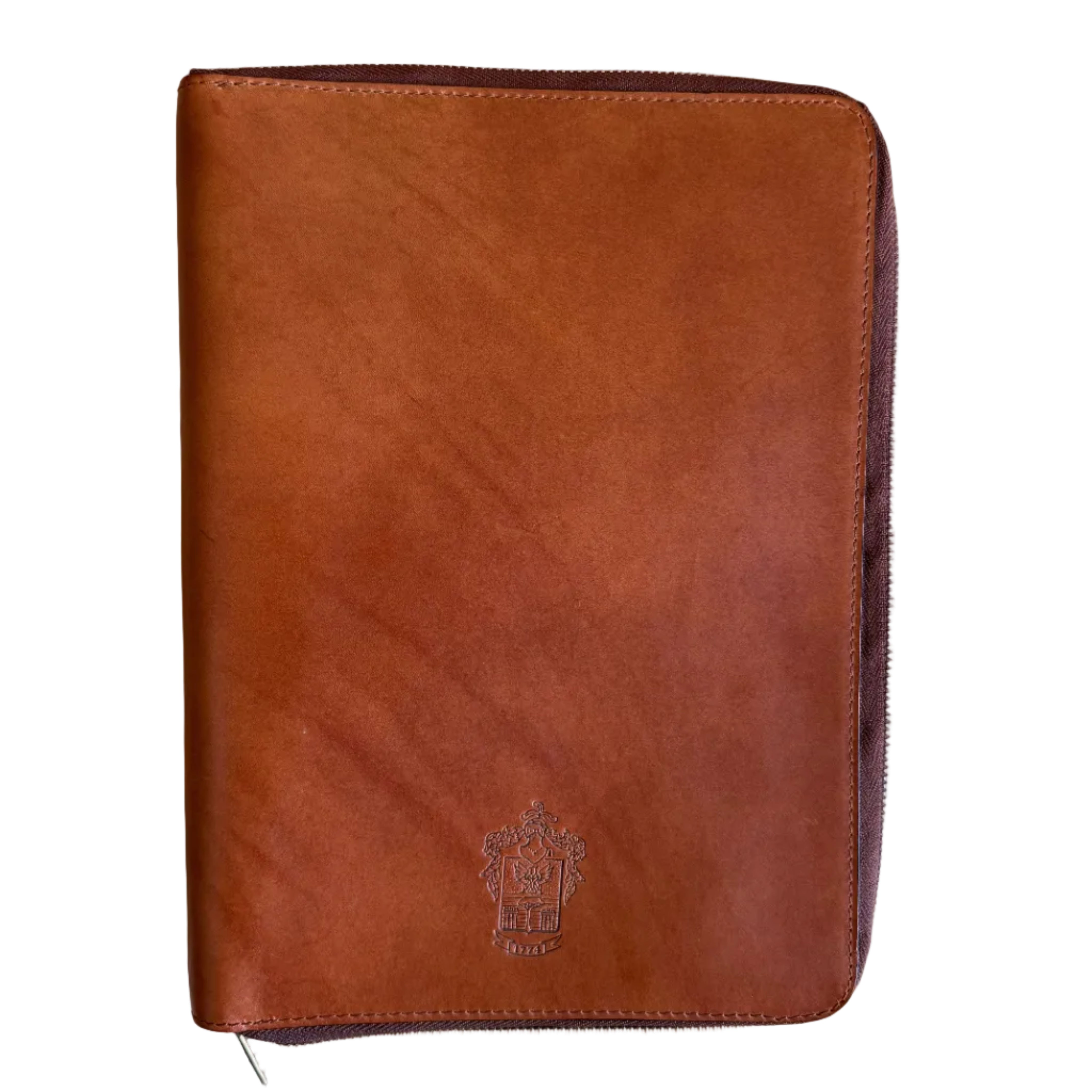 Pineider Brown Leather Calf Organizer
